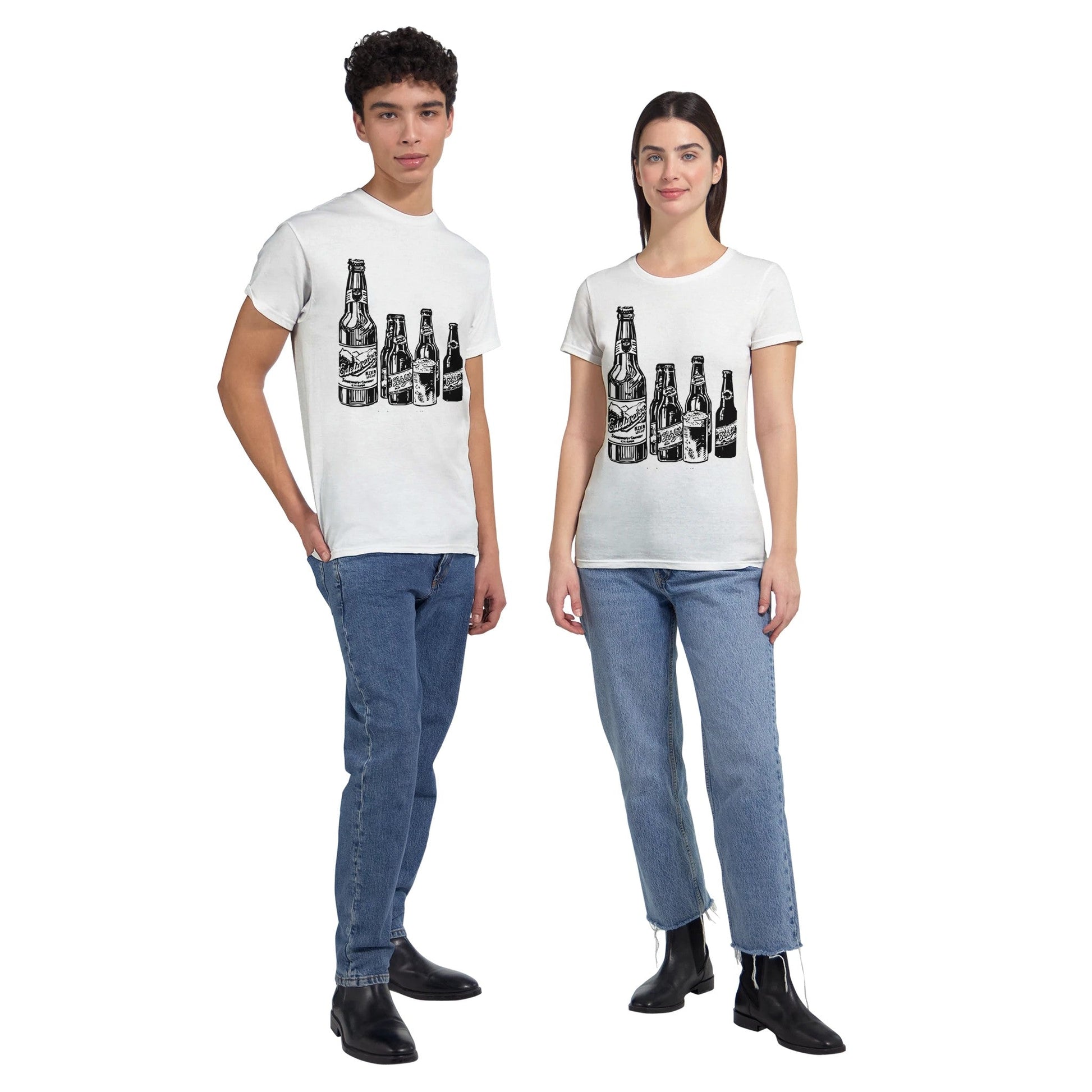 Heavyweight Unisex Crewneck T-shirt | Gildan® 5000 White - T.Eddy’s Art Studio