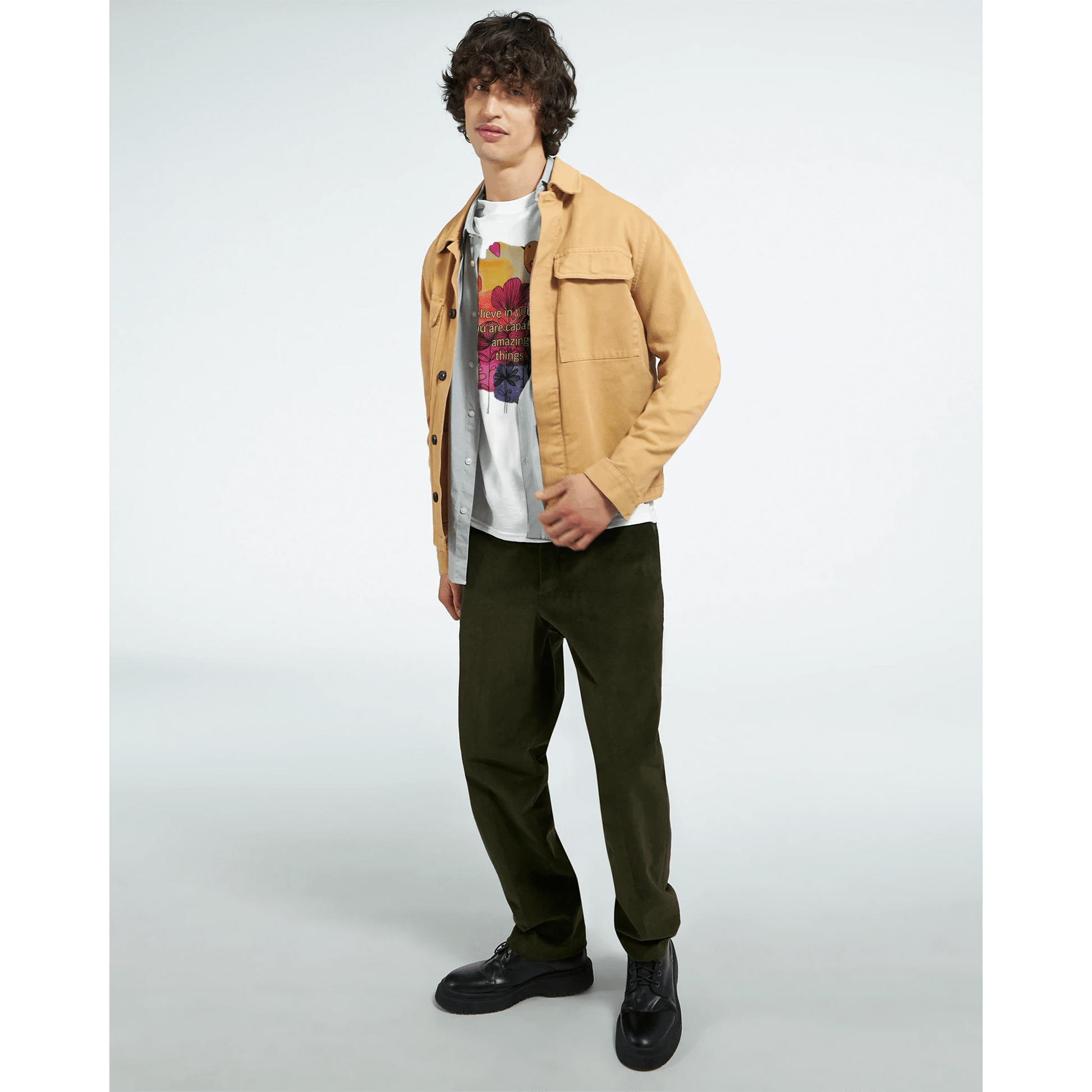 Heavyweight Unisex Crewneck T-shirt | Gildan® 5000 White - T.Eddy’s Art Studio