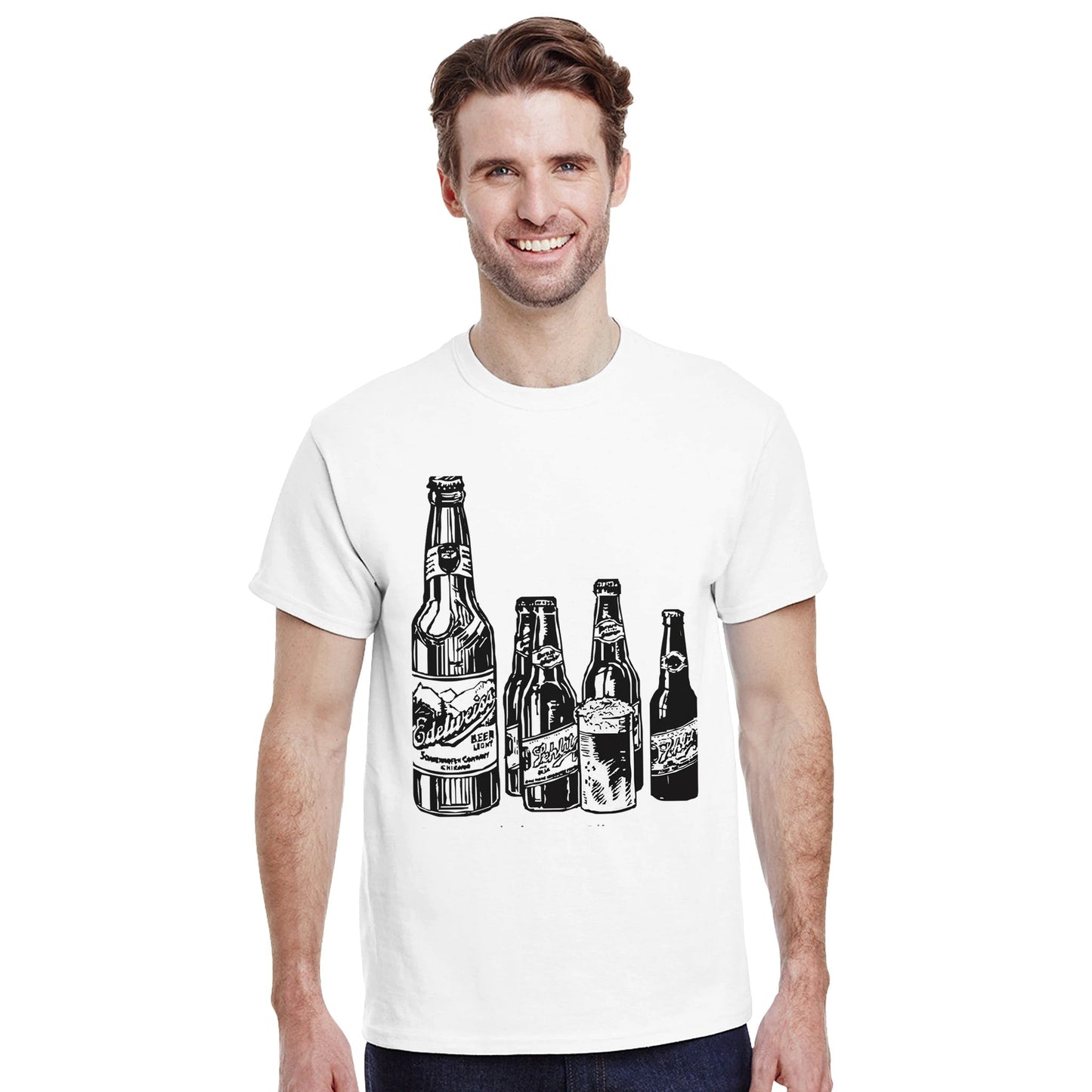 Heavyweight Unisex Crewneck T-shirt | Gildan® 5000 White - T.Eddy’s Art Studio