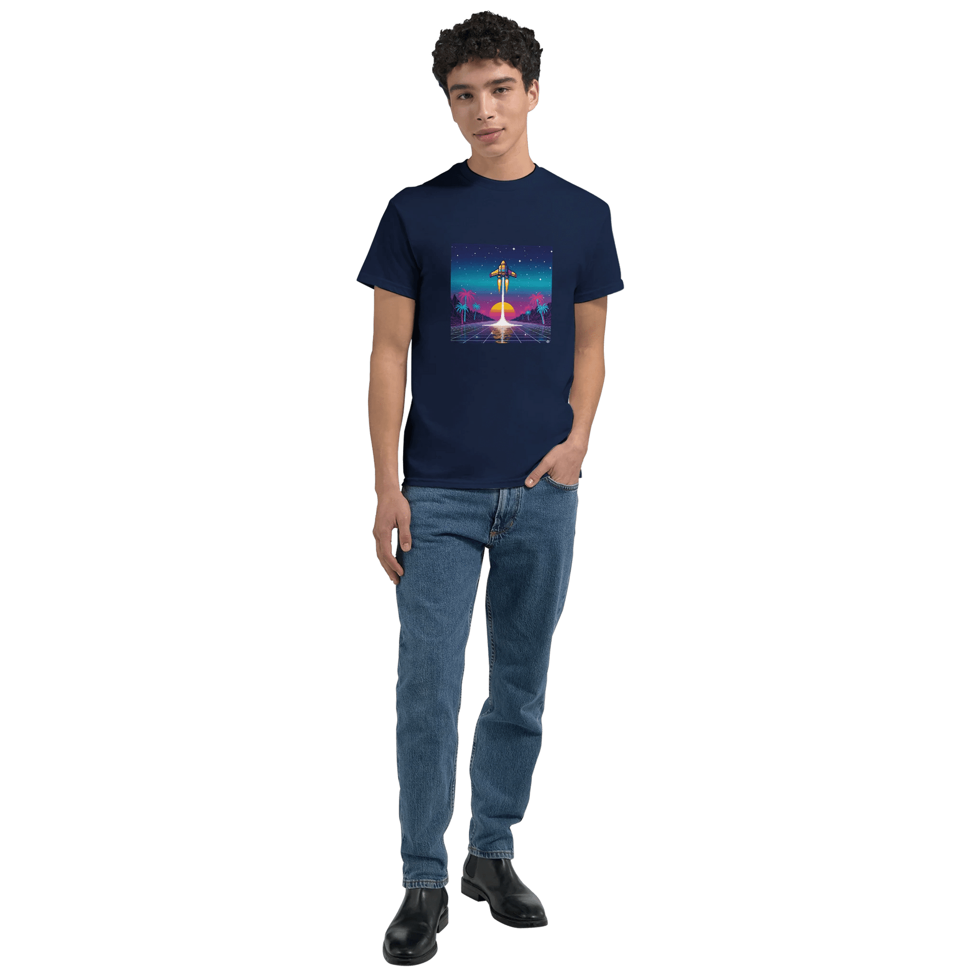 Heavyweight Unisex Crewneck T-shirt | Gildan® 5000 White - T.Eddy’s Art Studio