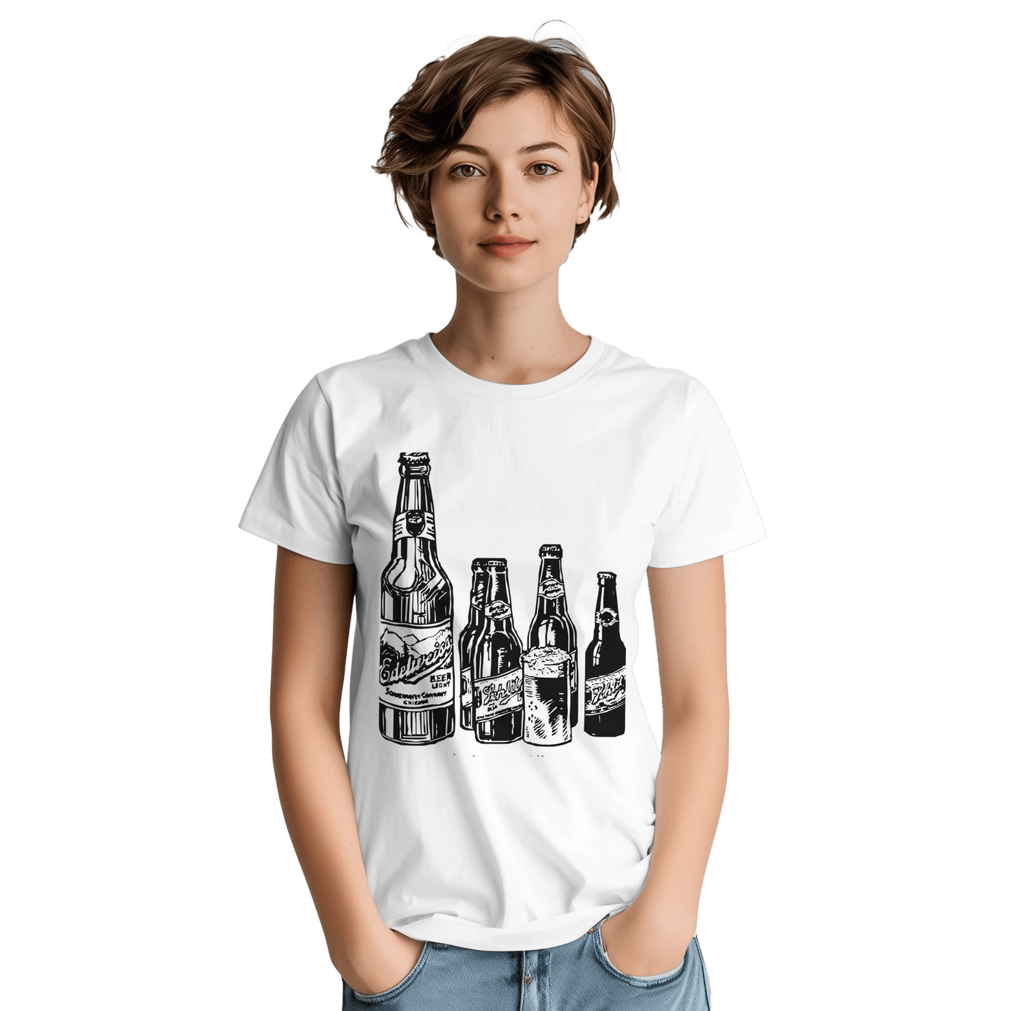 Heavyweight Unisex Crewneck T-shirt | Gildan® 5000 White - T.Eddy’s Art Studio