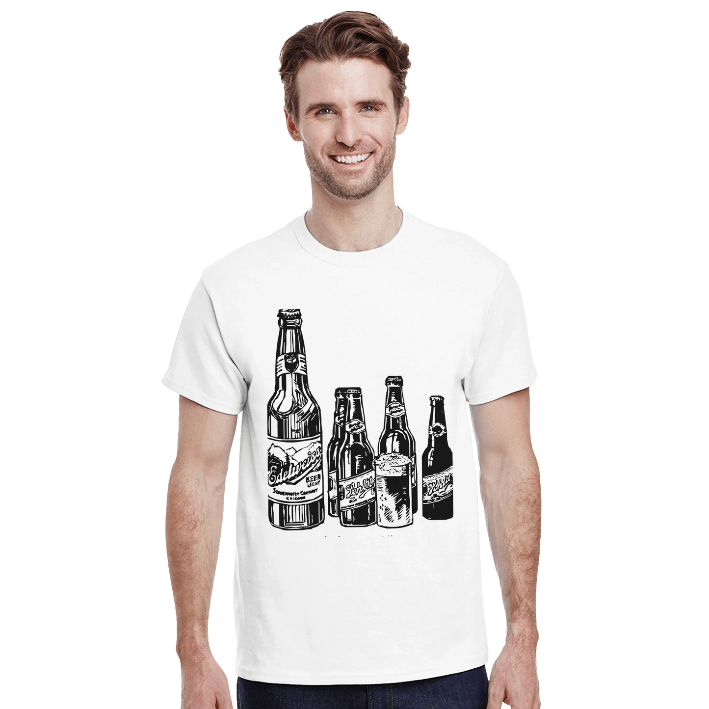 Heavyweight Unisex Crewneck T-shirt | Gildan® 5000 White - T.Eddy’s Art Studio