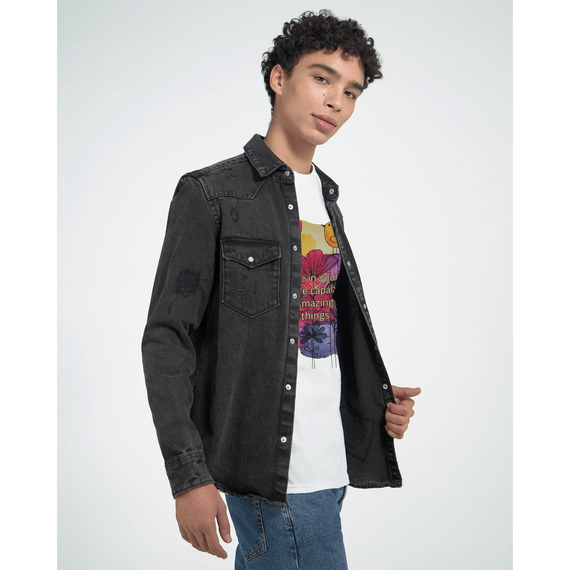 Heavyweight Unisex Crewneck T-shirt | Gildan® 5000 White - T.Eddy’s Art Studio