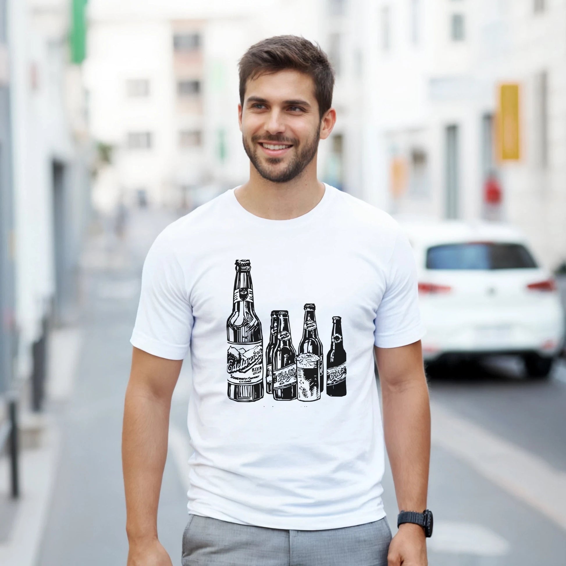 Heavyweight Unisex Crewneck T-shirt | Gildan® 5000 White - T.Eddy’s Art Studio