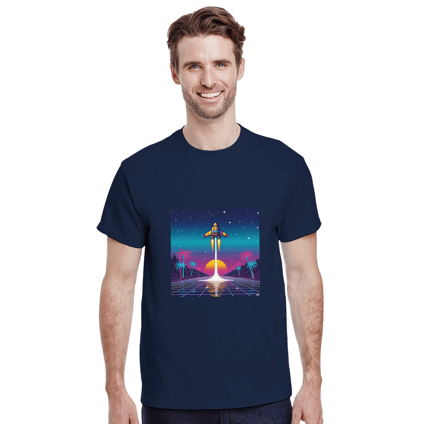 Heavyweight Unisex Crewneck T-shirt | Gildan® 5000 White - T.Eddy’s Art Studio