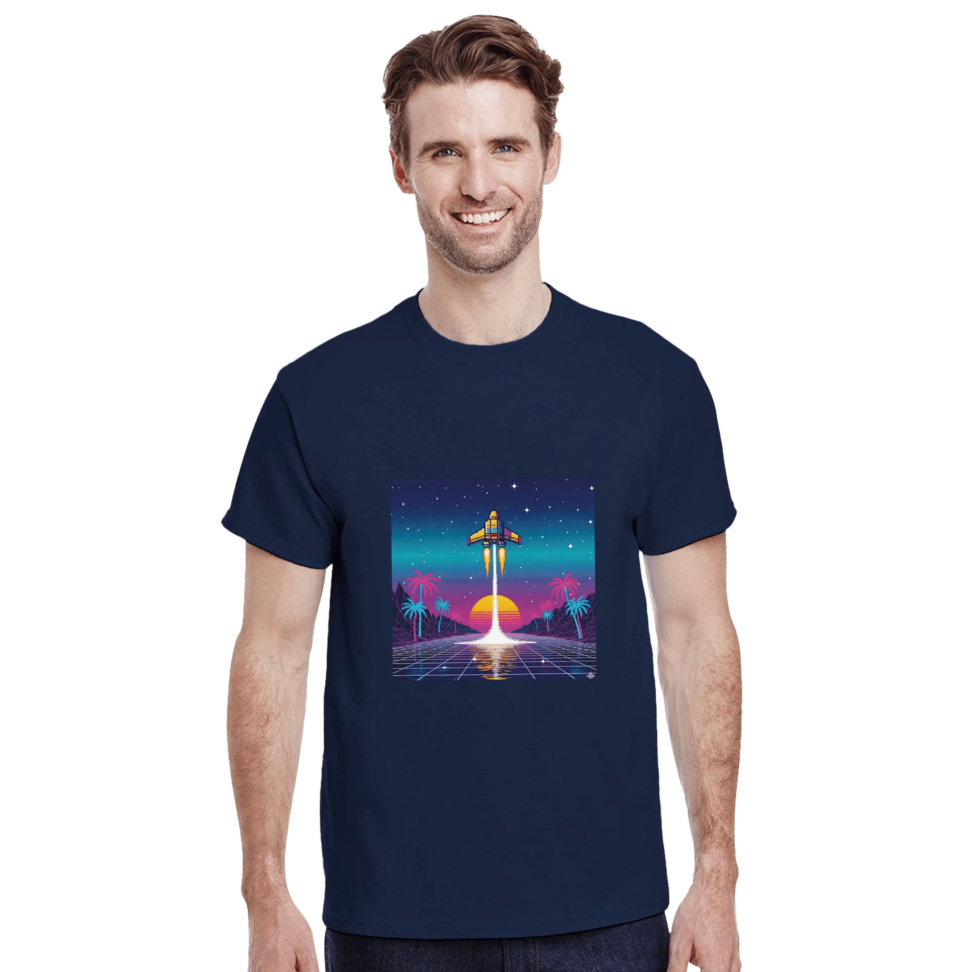 Heavyweight Unisex Crewneck T-shirt | Gildan® 5000 White - T.Eddy’s Art Studio