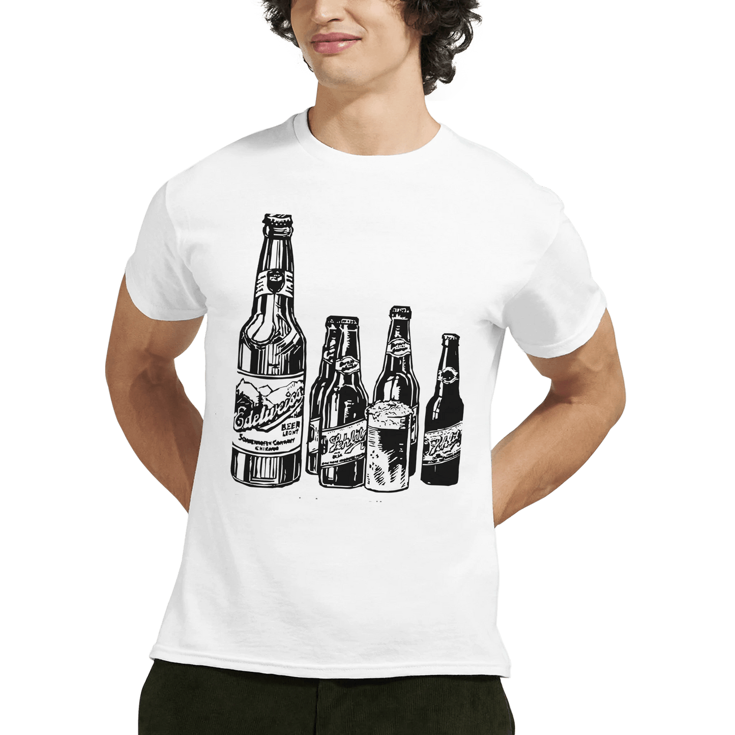 Heavyweight Unisex Crewneck T-shirt | Gildan® 5000 White - T.Eddy’s Art Studio