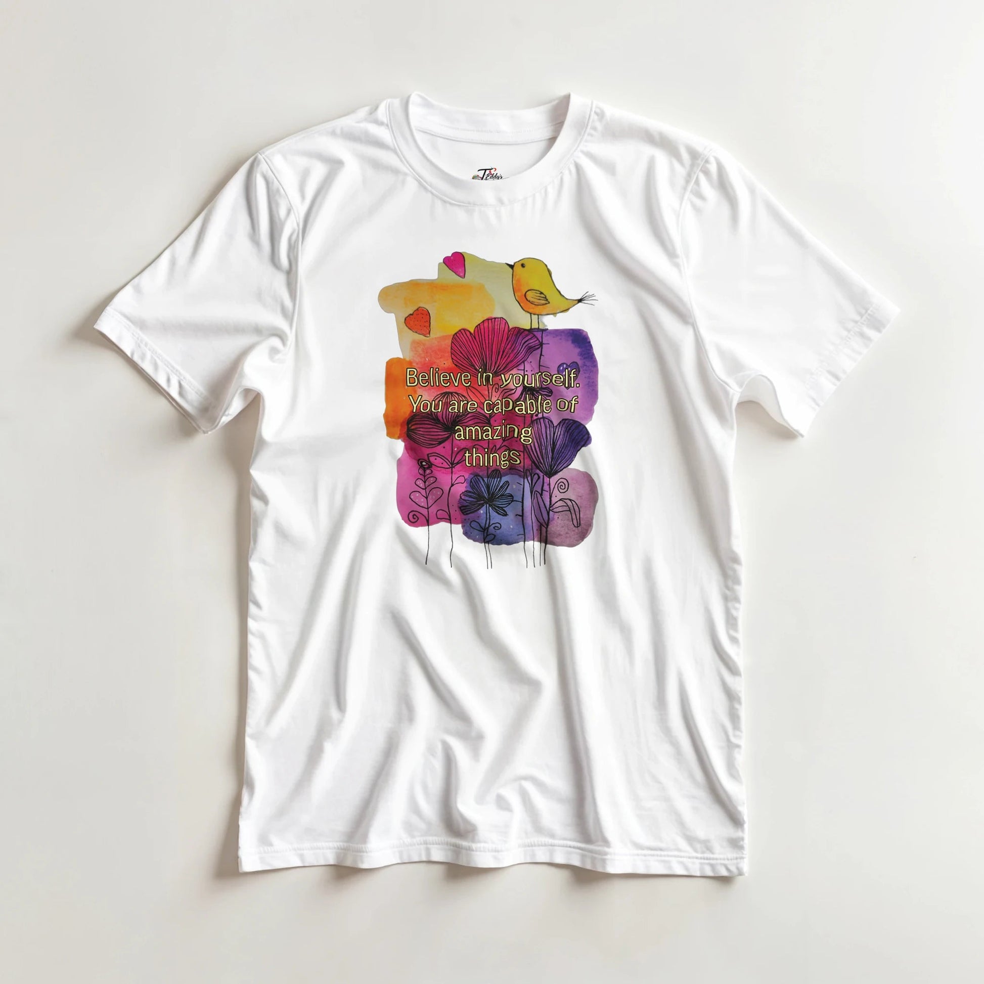 Heavyweight Unisex Crewneck T-shirt | Gildan® 5000 White - T.Eddy’s Art Studio