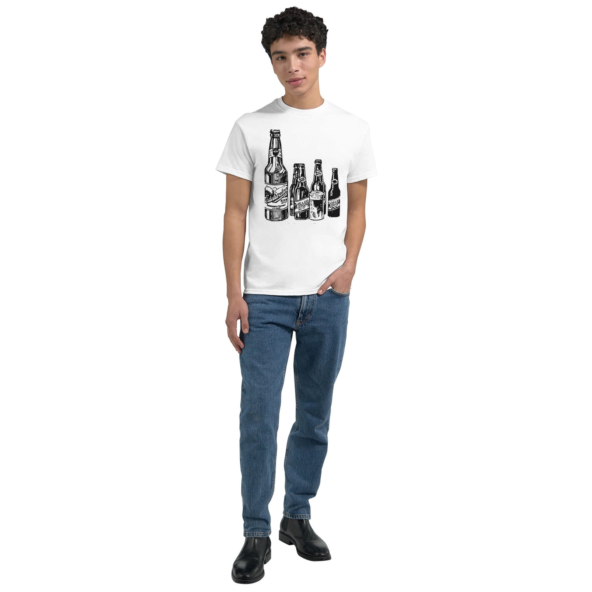 Heavyweight Unisex Crewneck T-shirt | Gildan® 5000 White - T.Eddy’s Art Studio