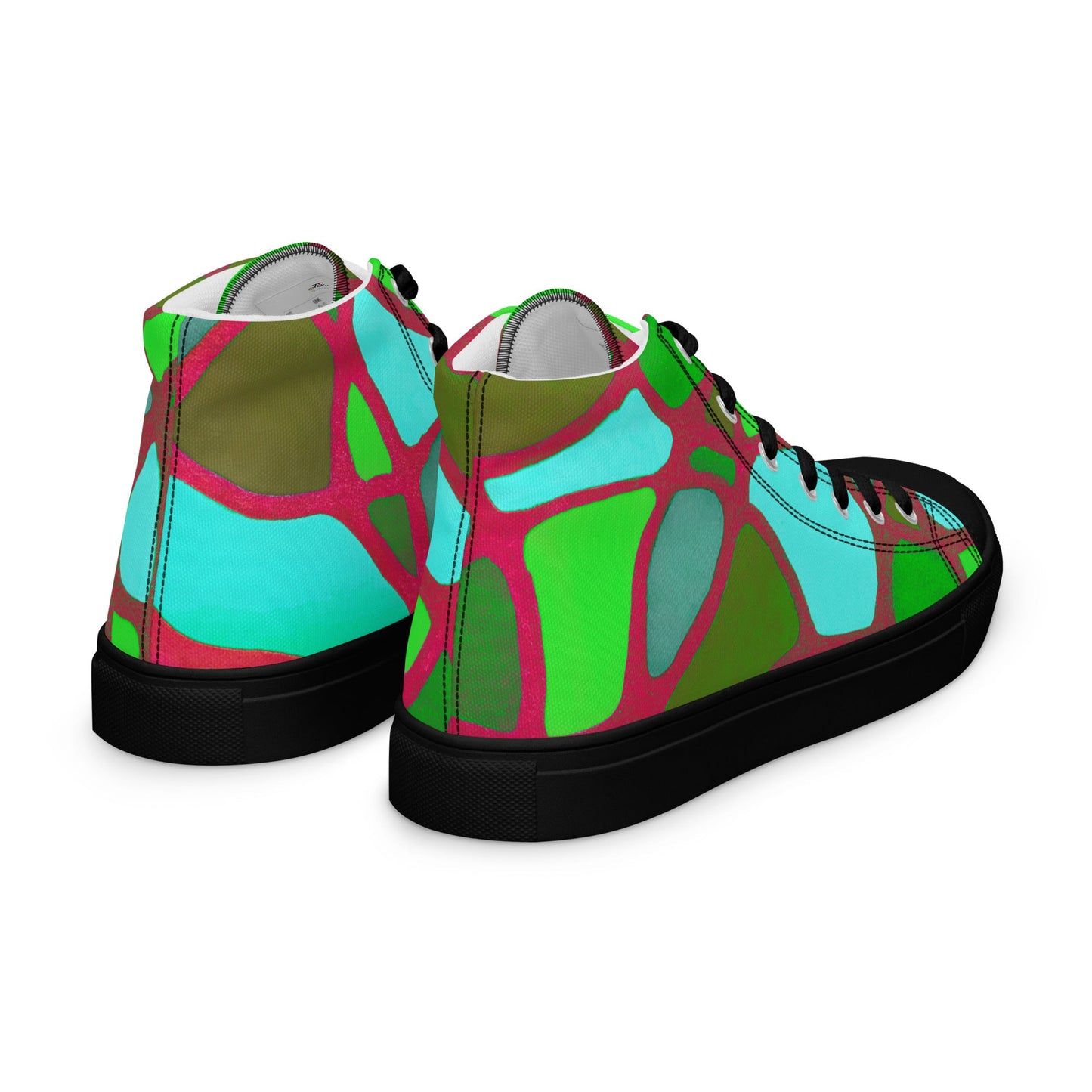 High Top Canvas Men's Sneakers - T.Eddy’s Art Studio