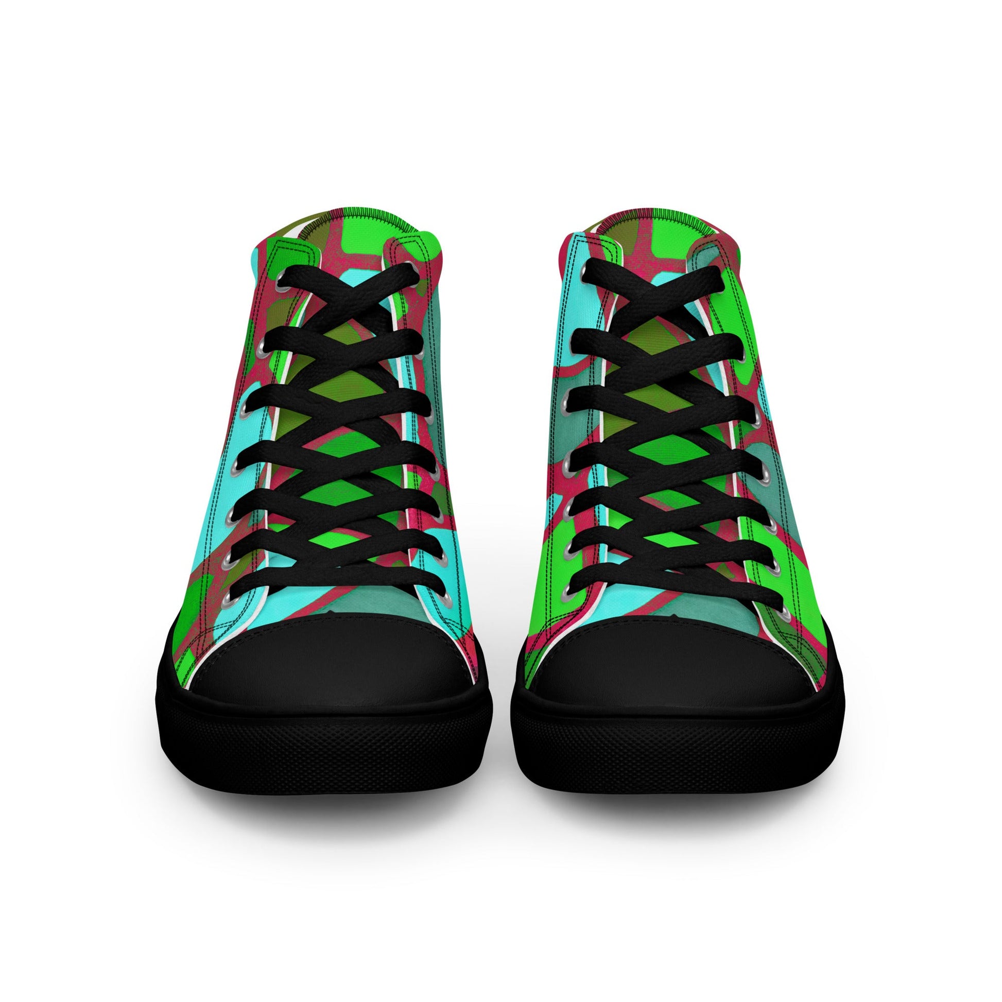 High Top Canvas Men's Sneakers - T.Eddy’s Art Studio