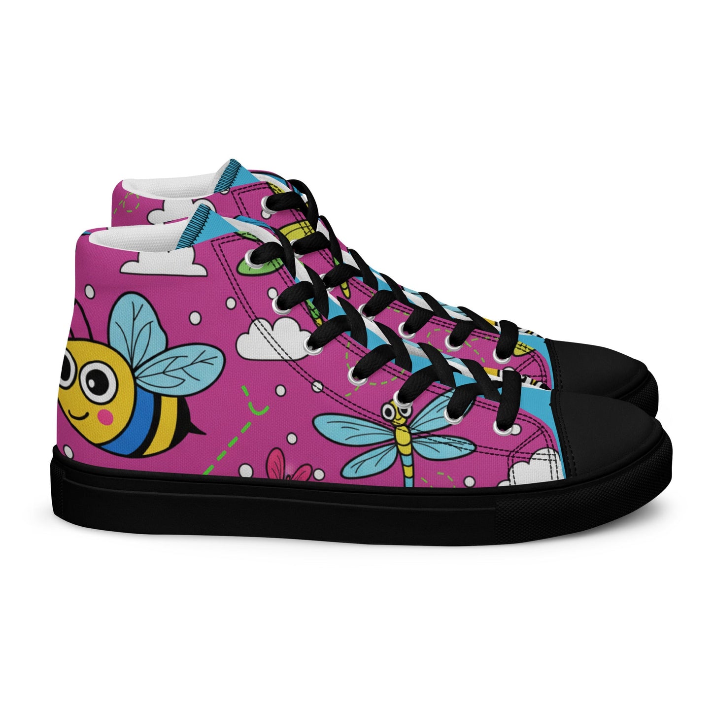 High top canvas shoes - T.Eddy’s Art Studio