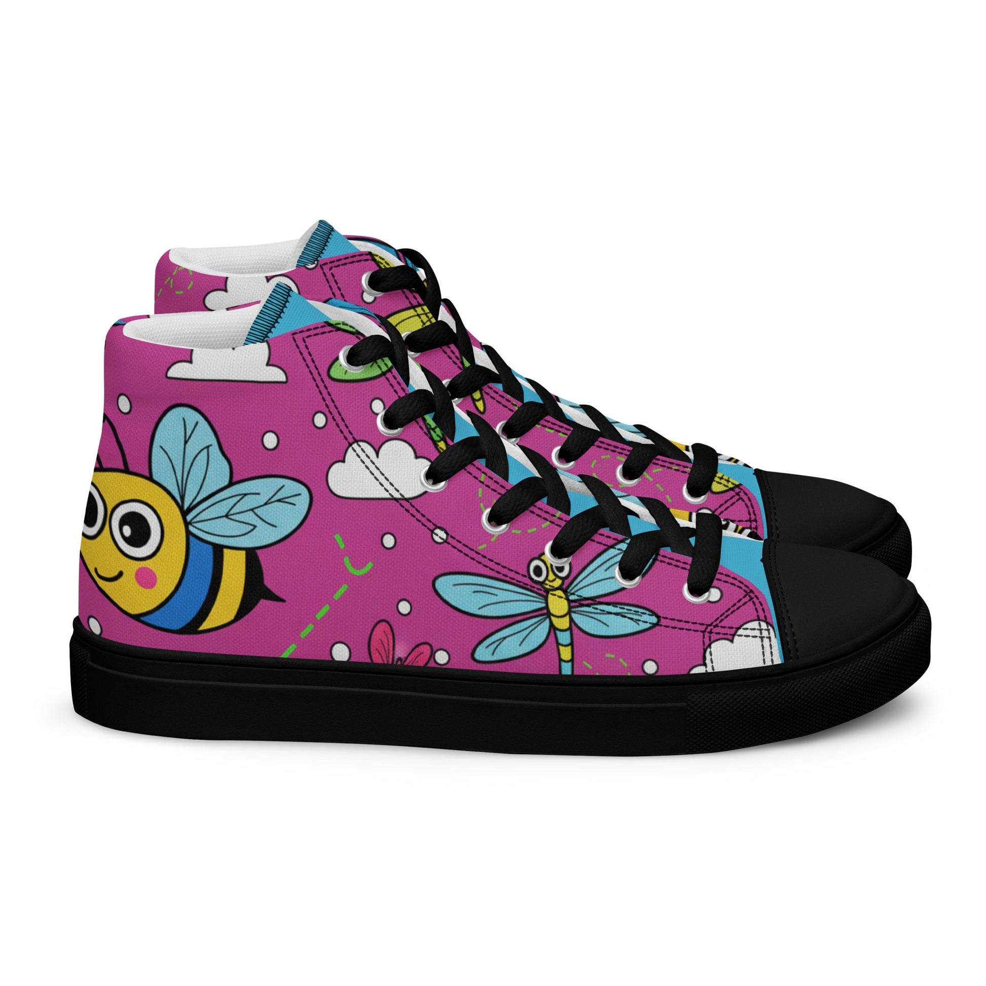 High top canvas shoes - T.Eddy’s Art Studio