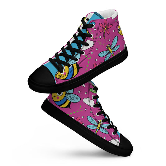 High top canvas shoes - T.Eddy’s Art Studio