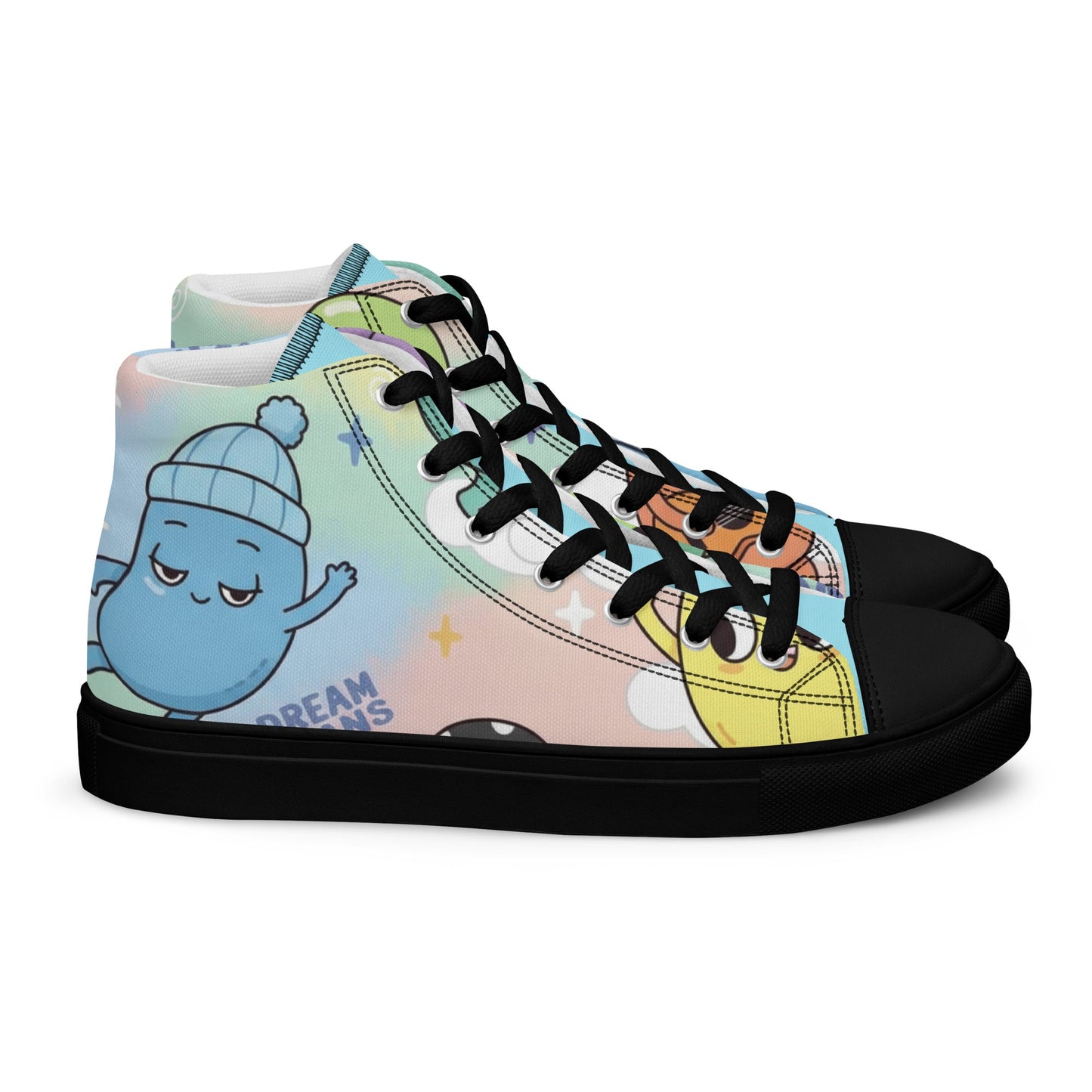 High top canvas shoes - T.Eddy’s Art Studio