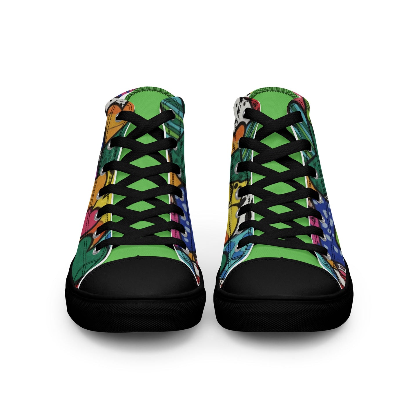 High top canvas shoes - T.Eddy’s Art Studio