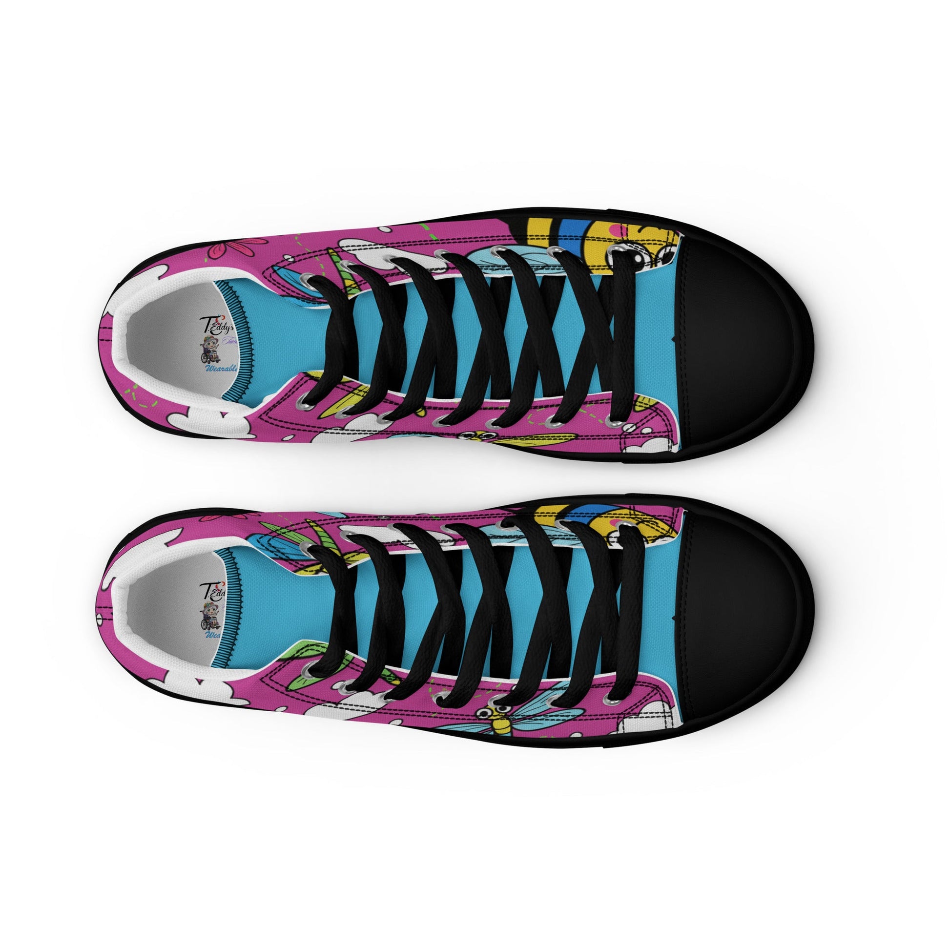 High top canvas shoes - T.Eddy’s Art Studio