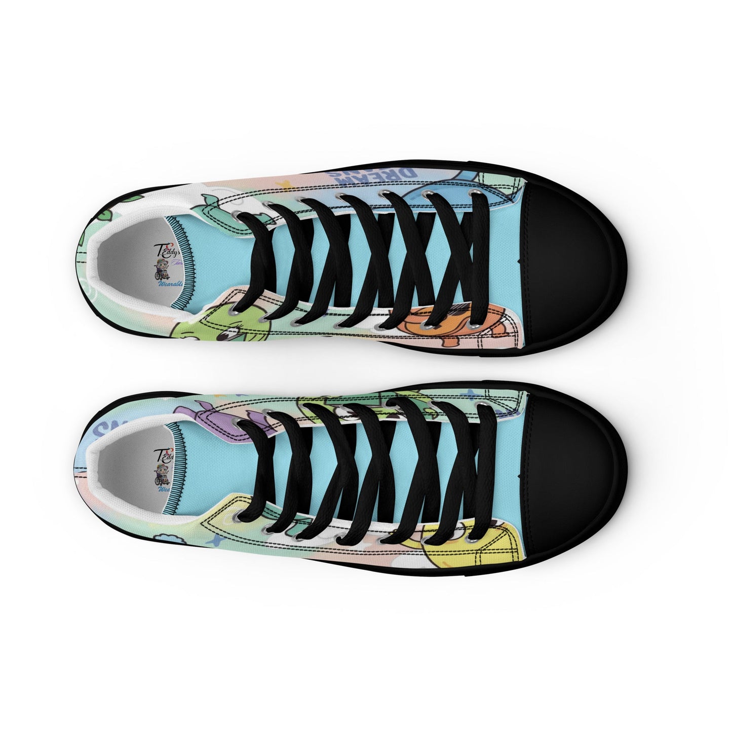 High top canvas shoes - T.Eddy’s Art Studio