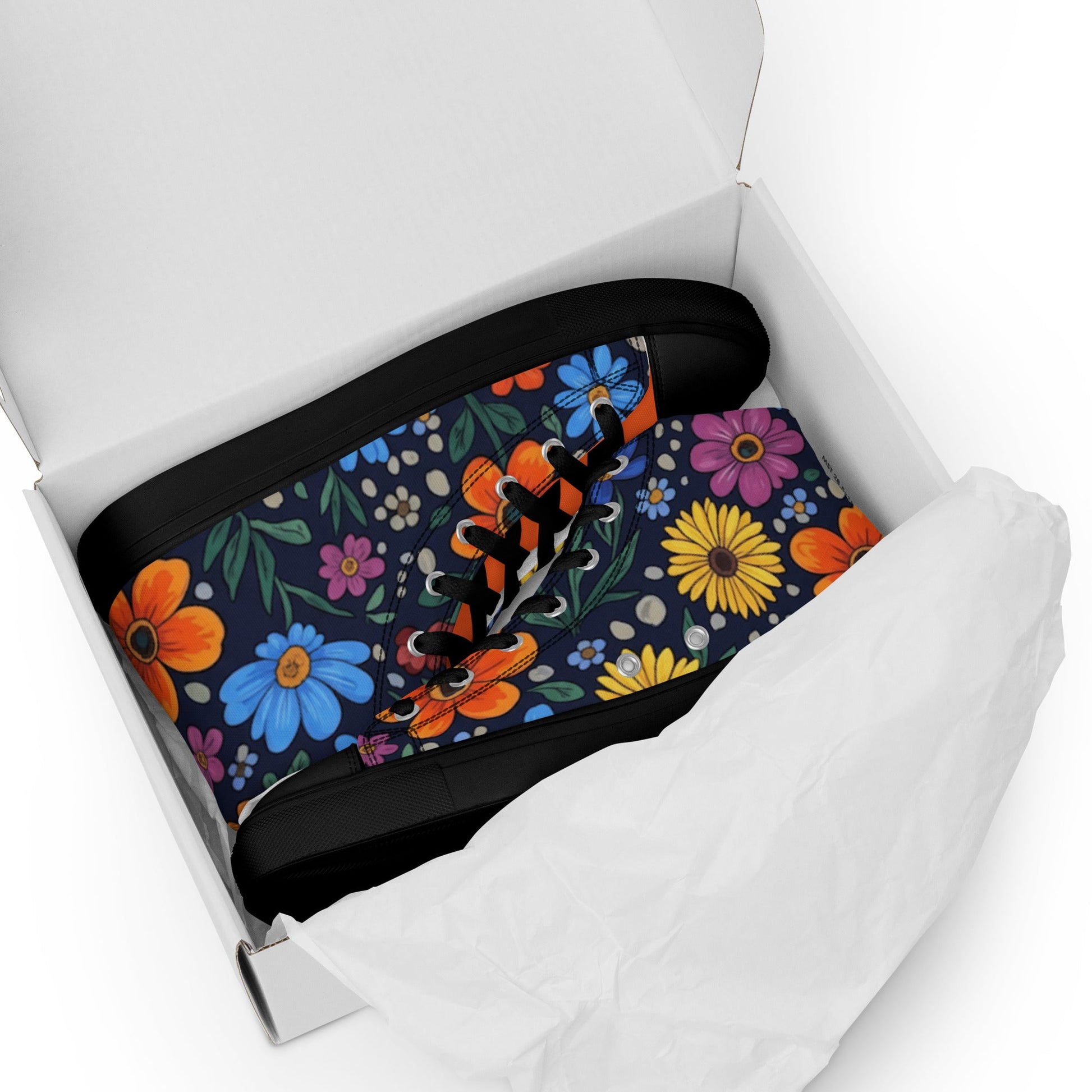 High top canvas shoes - T.Eddy’s Art Studio