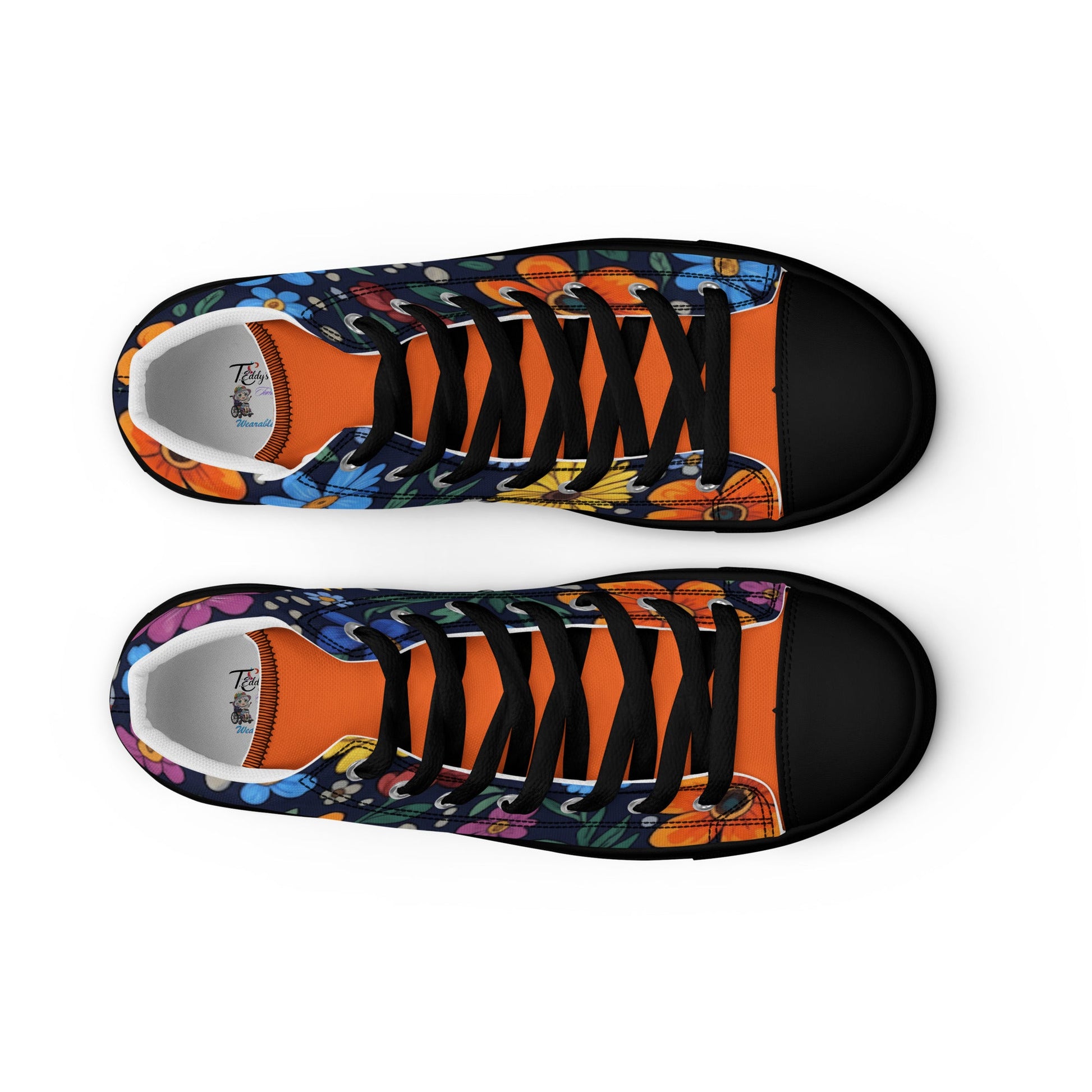 High top canvas shoes - T.Eddy’s Art Studio