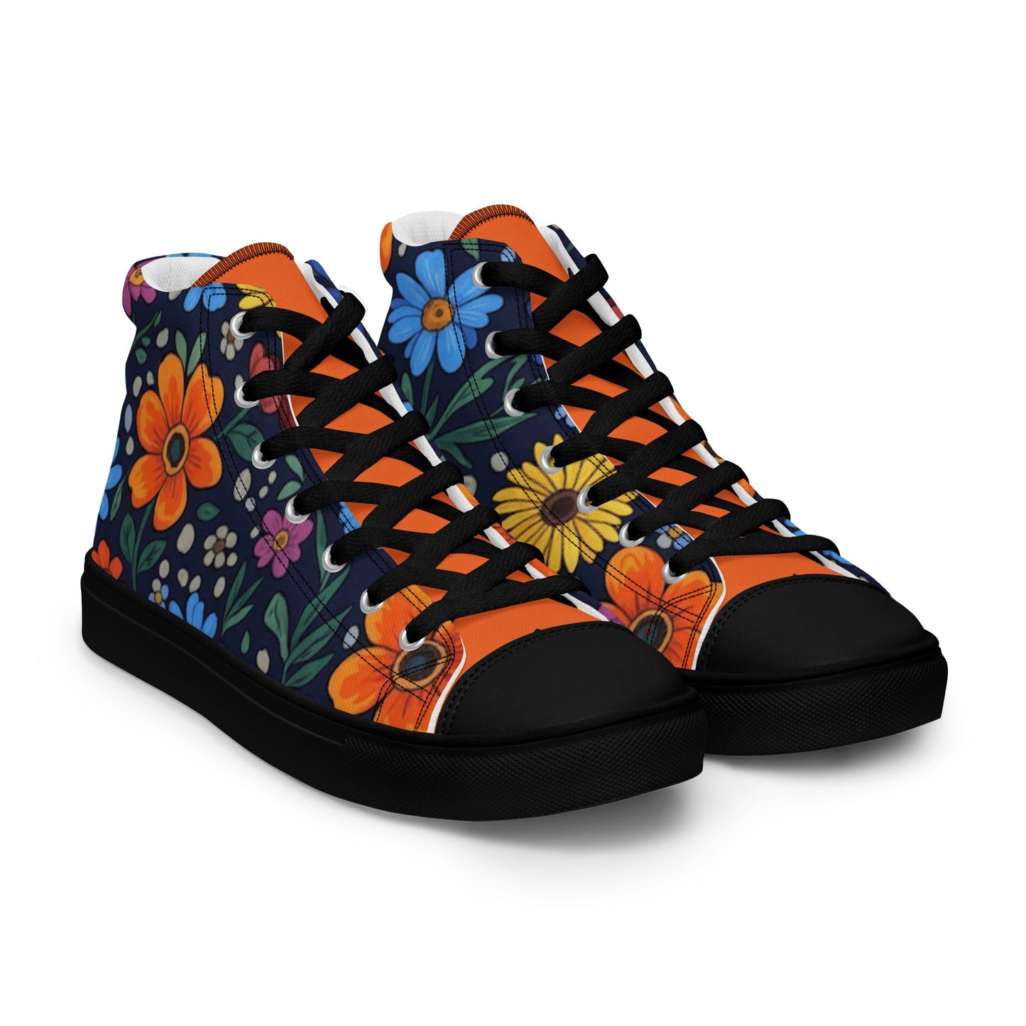 High top canvas shoes - T.Eddy’s Art Studio