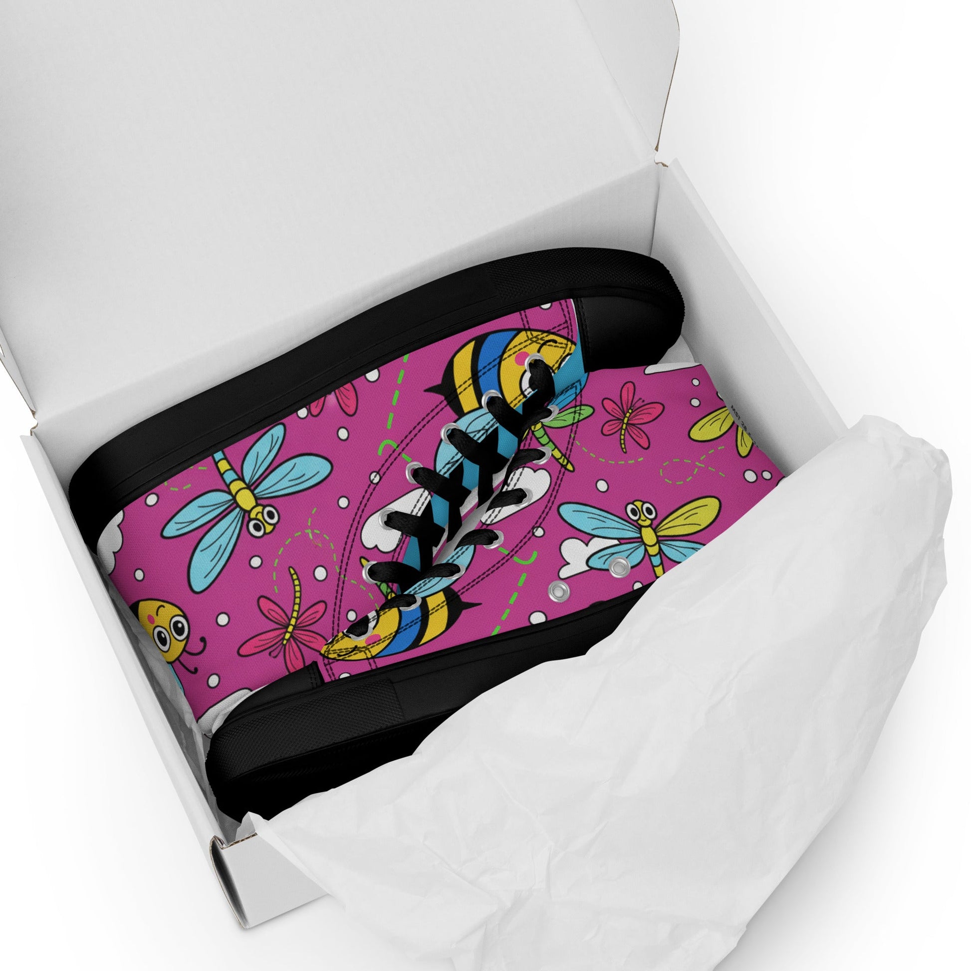 High top canvas shoes - T.Eddy’s Art Studio