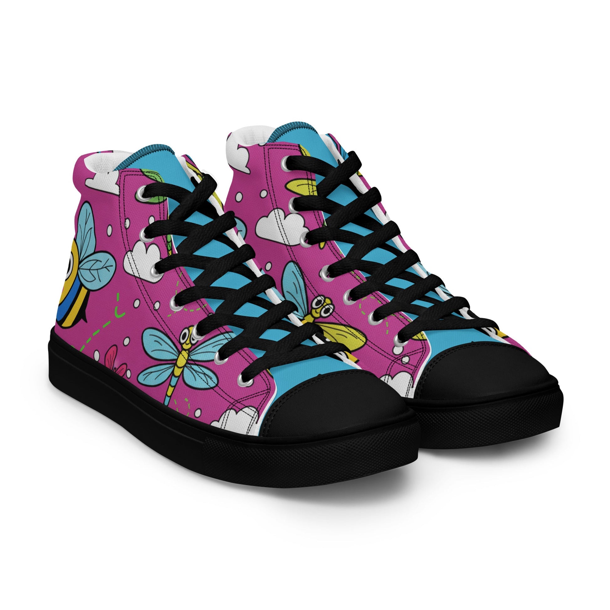 High top canvas shoes - T.Eddy’s Art Studio