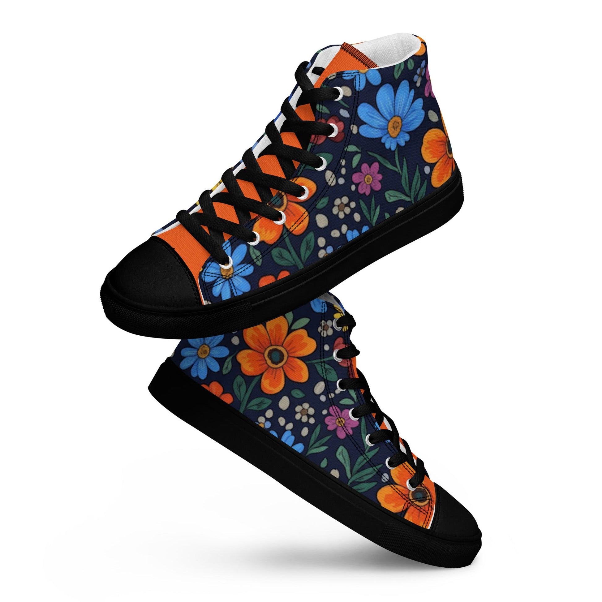 High top canvas shoes - T.Eddy’s Art Studio