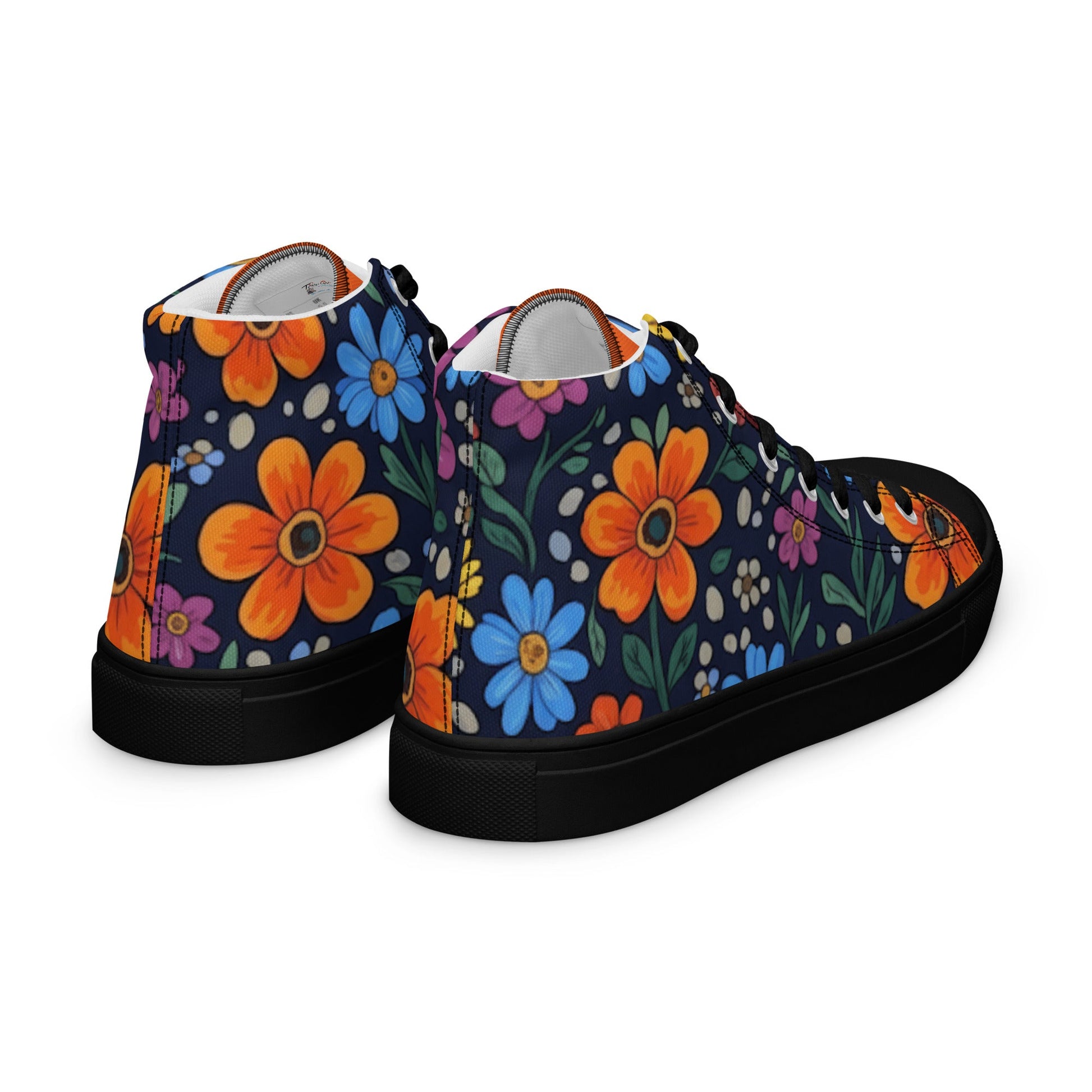 High top canvas shoes - T.Eddy’s Art Studio