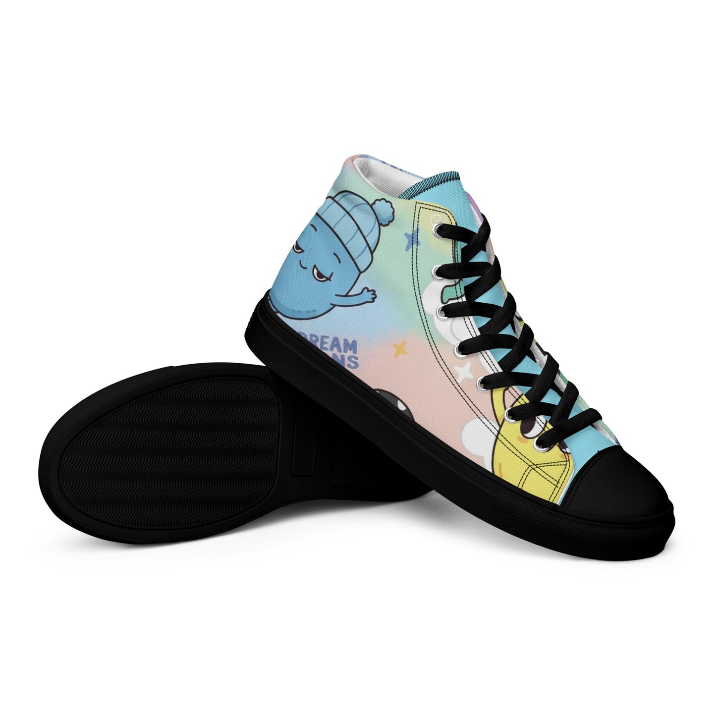 High top canvas shoes - T.Eddy’s Art Studio