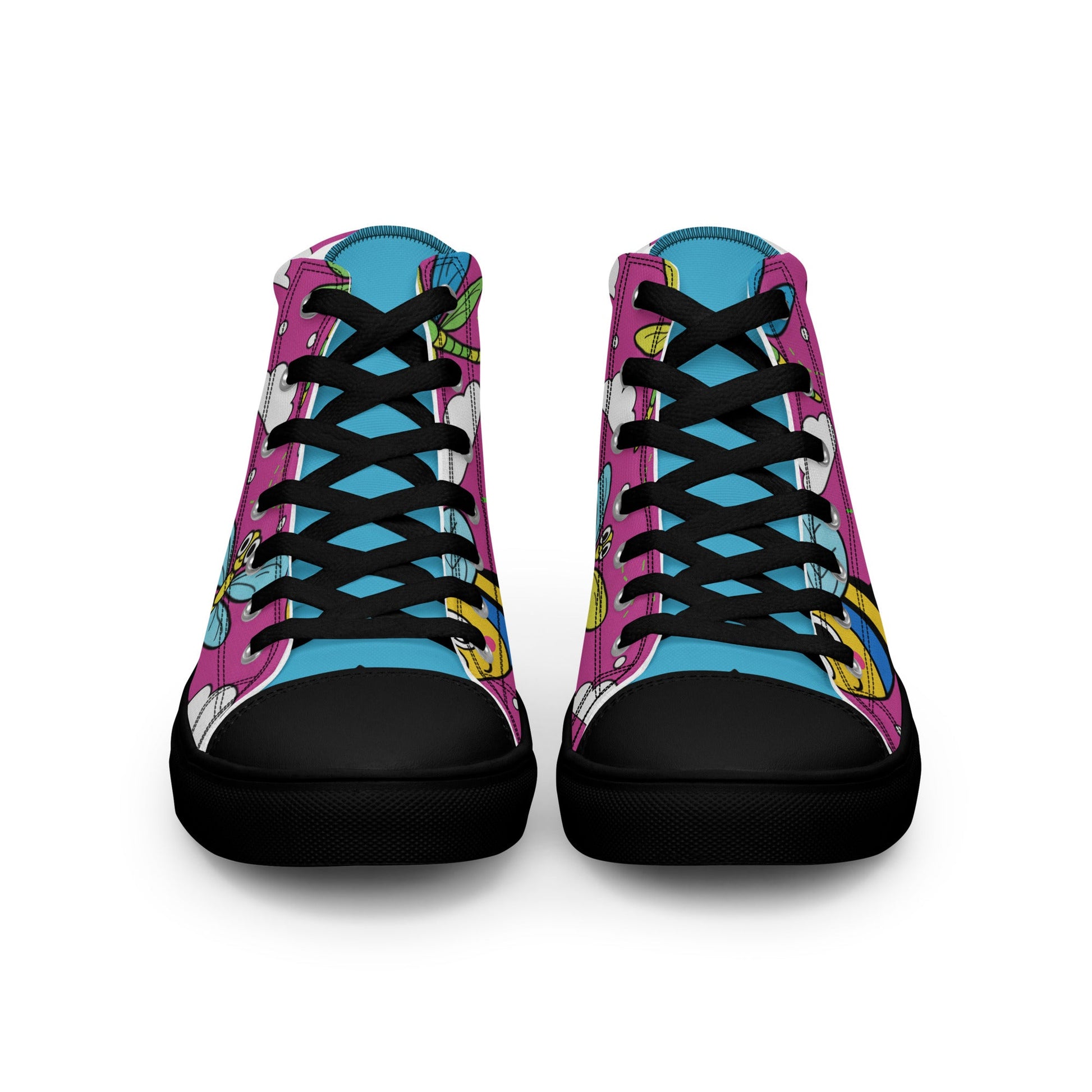 High top canvas shoes - T.Eddy’s Art Studio