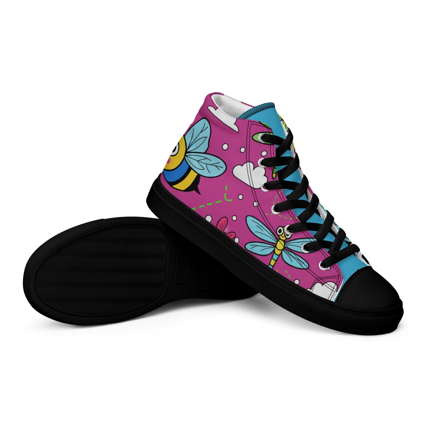 High top canvas shoes - T.Eddy’s Art Studio