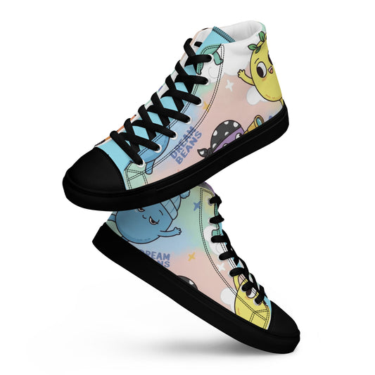 High top canvas shoes - T.Eddy’s Art Studio