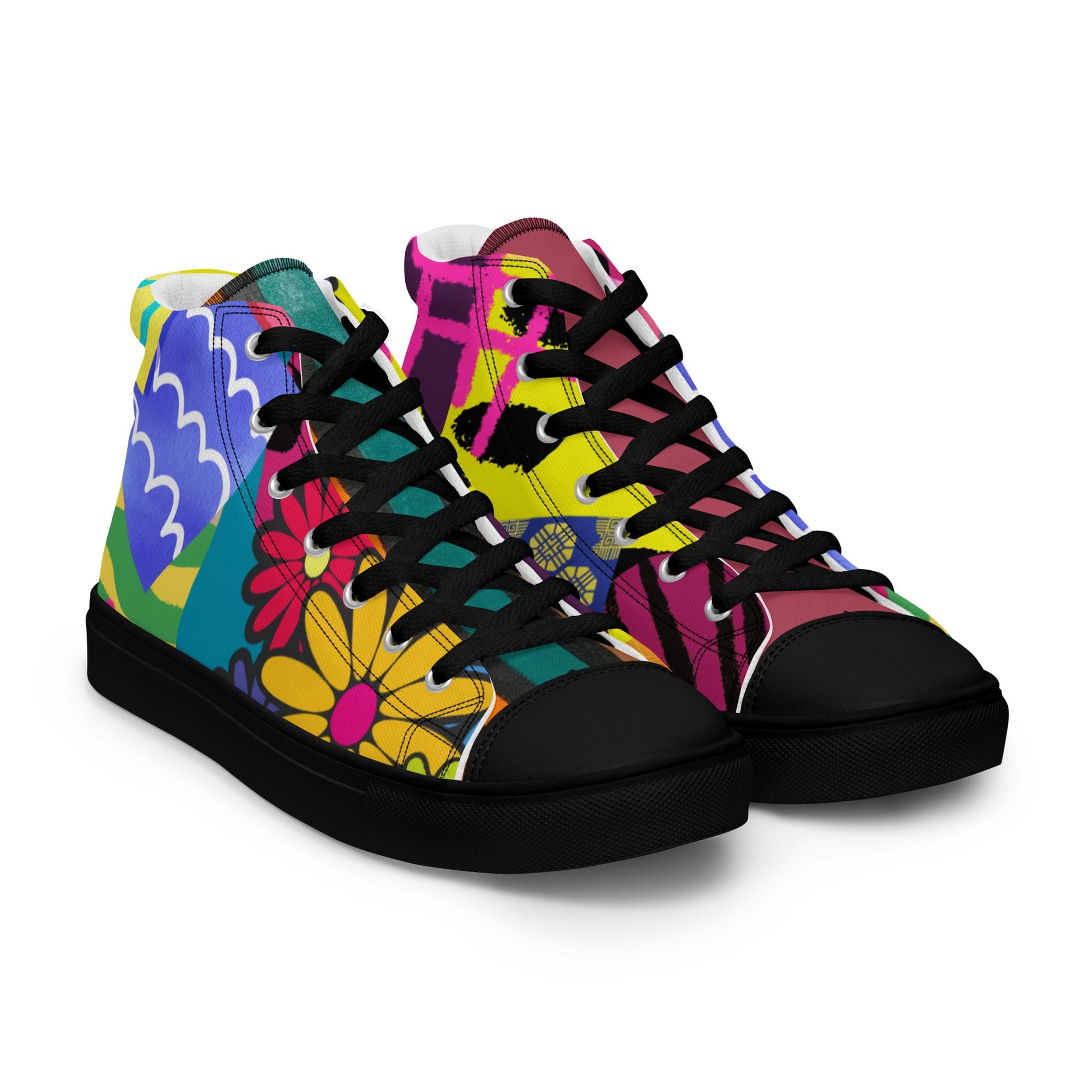 High Top Canvas Shoes: Wear the Journey, Step by Step - T.Eddy’s Art Studio
