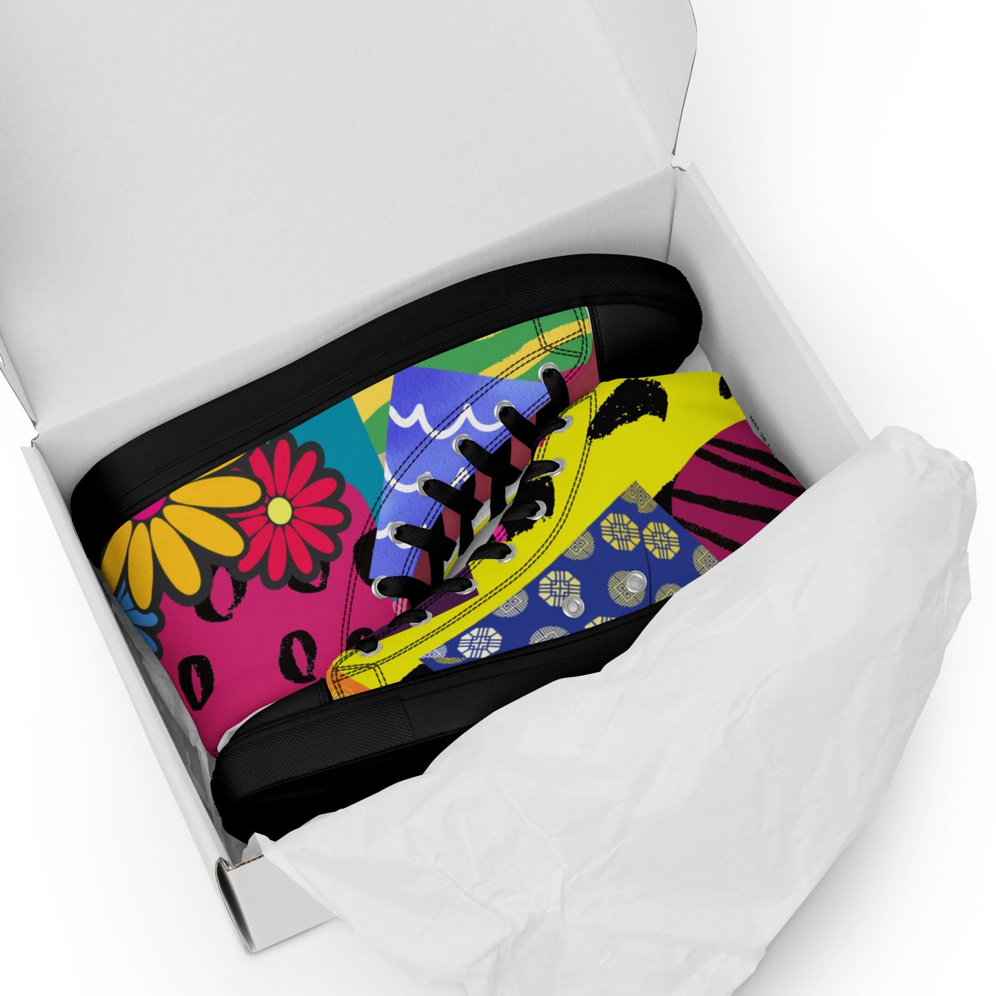 High Top Canvas Shoes: Wear the Journey, Step by Step - T.Eddy’s Art Studio