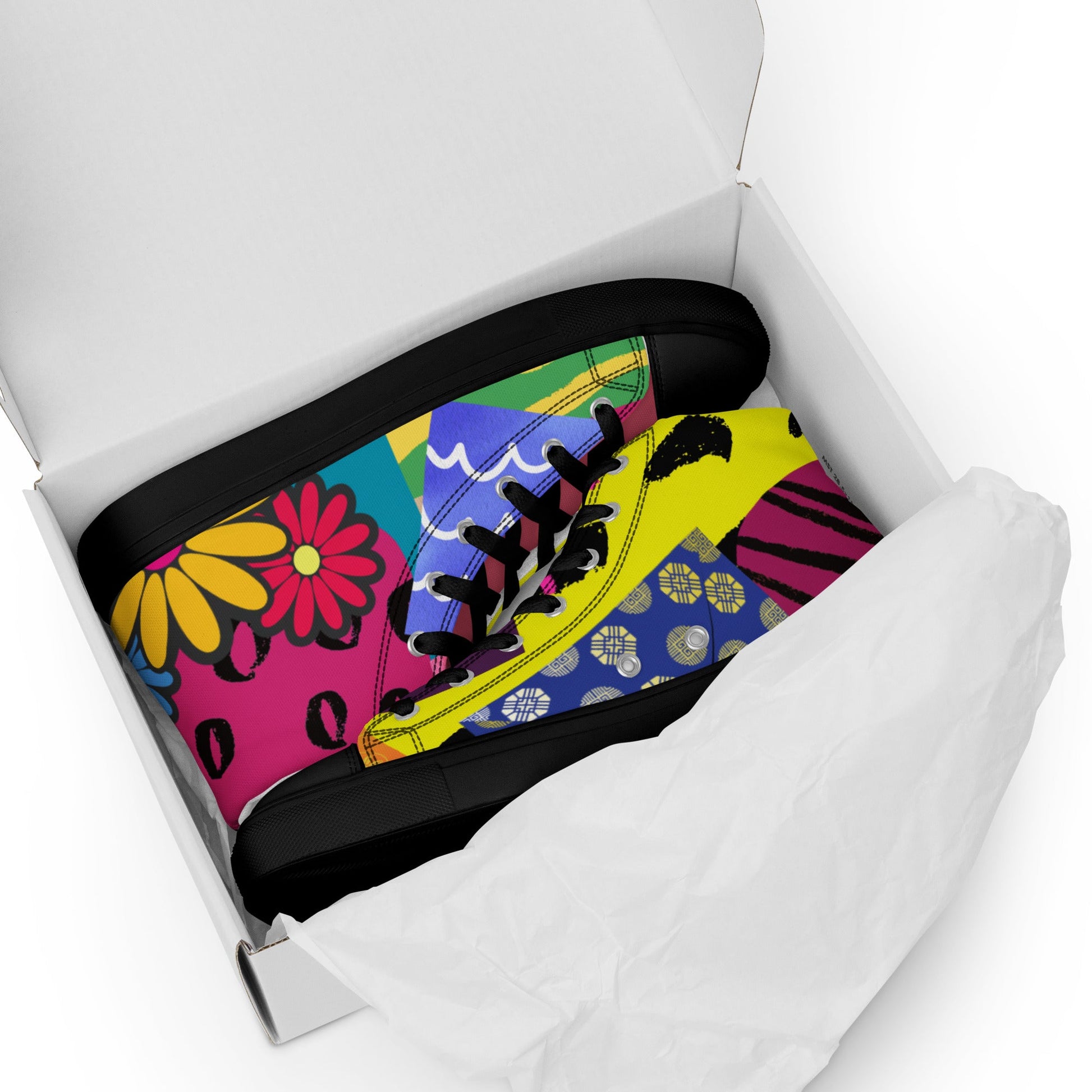 High Top Canvas Shoes: Wear the Journey, Step by Step - T.Eddy’s Art Studio