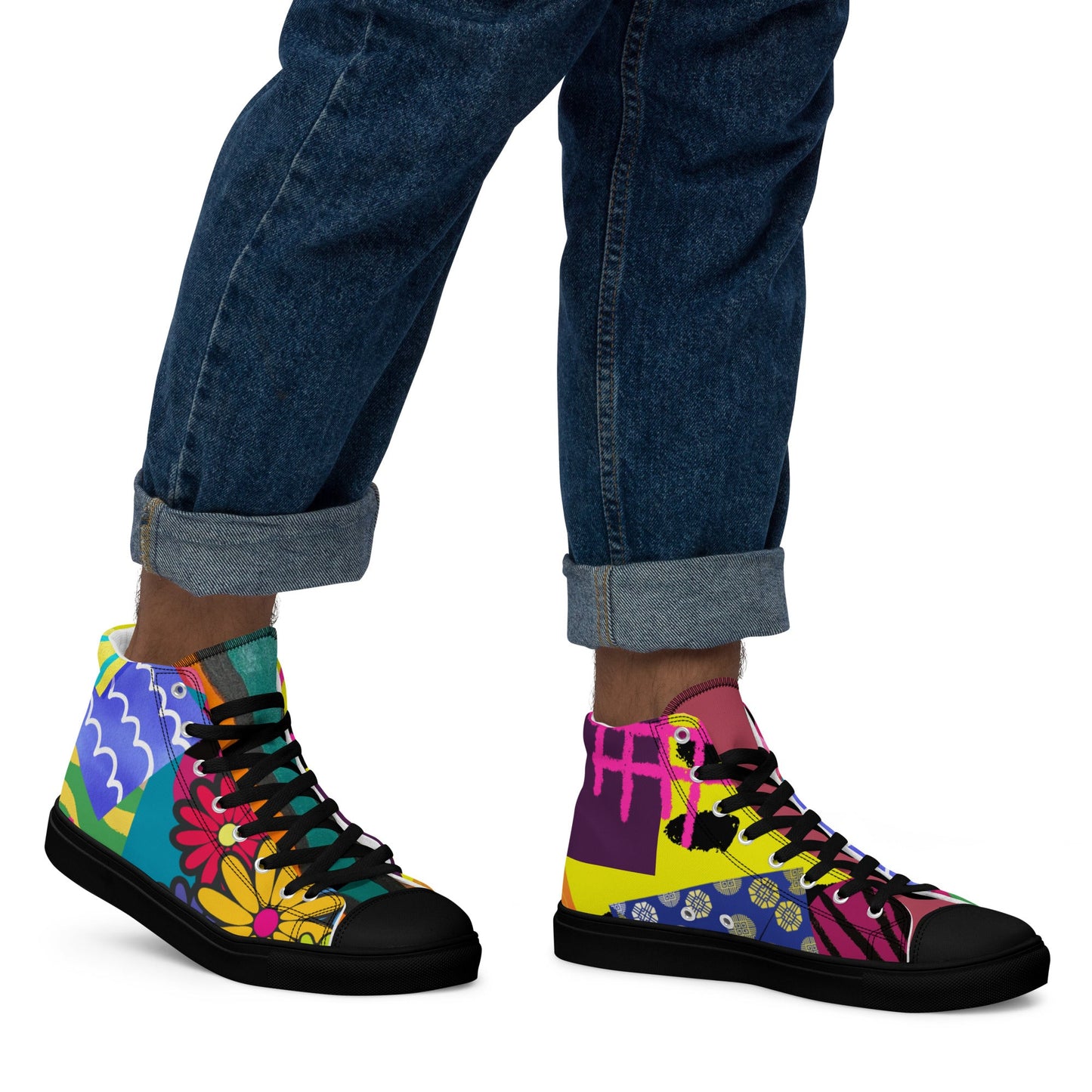 High Top Canvas Shoes: Wear the Journey, Step by Step - T.Eddy’s Art Studio