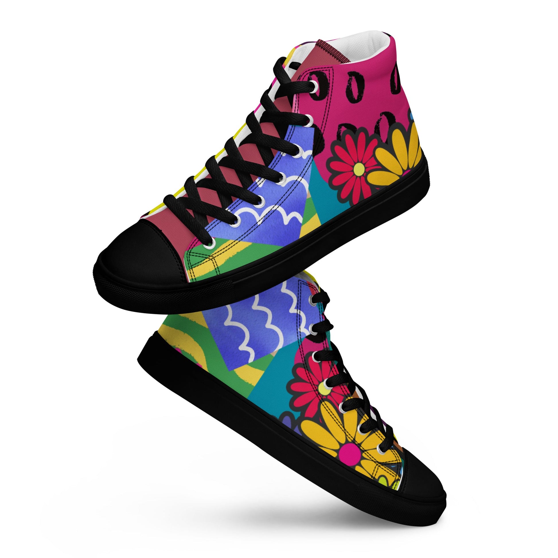 High Top Canvas Shoes: Wear the Journey, Step by Step - T.Eddy’s Art Studio