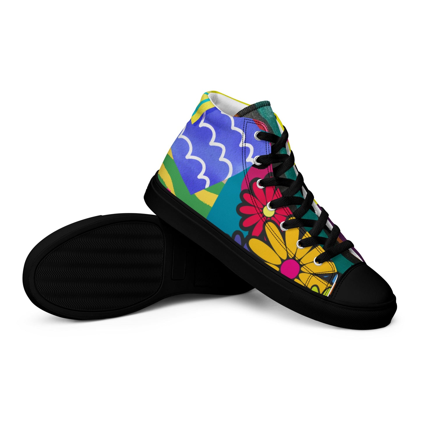 High Top Canvas Shoes: Wear the Journey, Step by Step - T.Eddy’s Art Studio