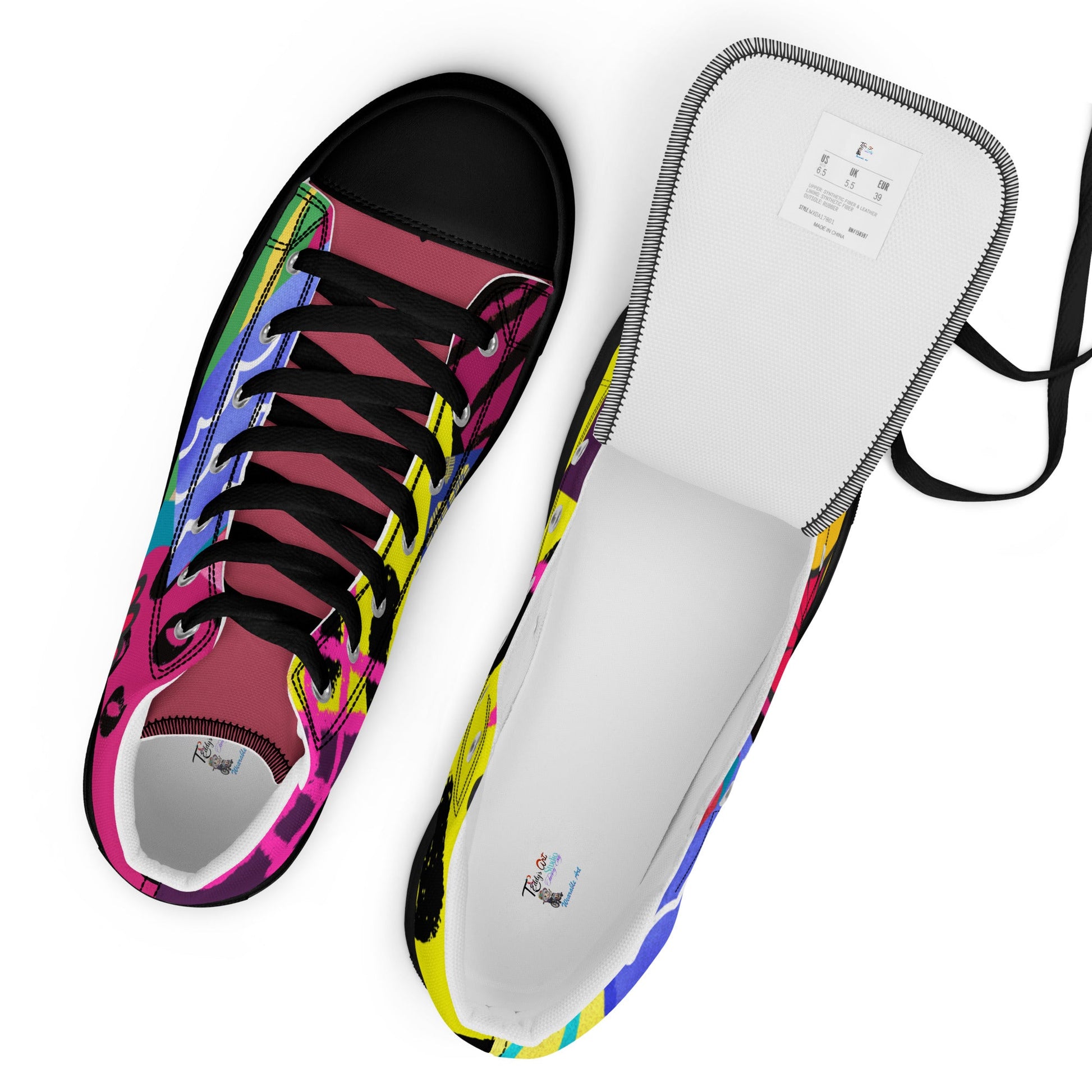 High Top Canvas Shoes: Wear the Journey, Step by Step - T.Eddy’s Art Studio