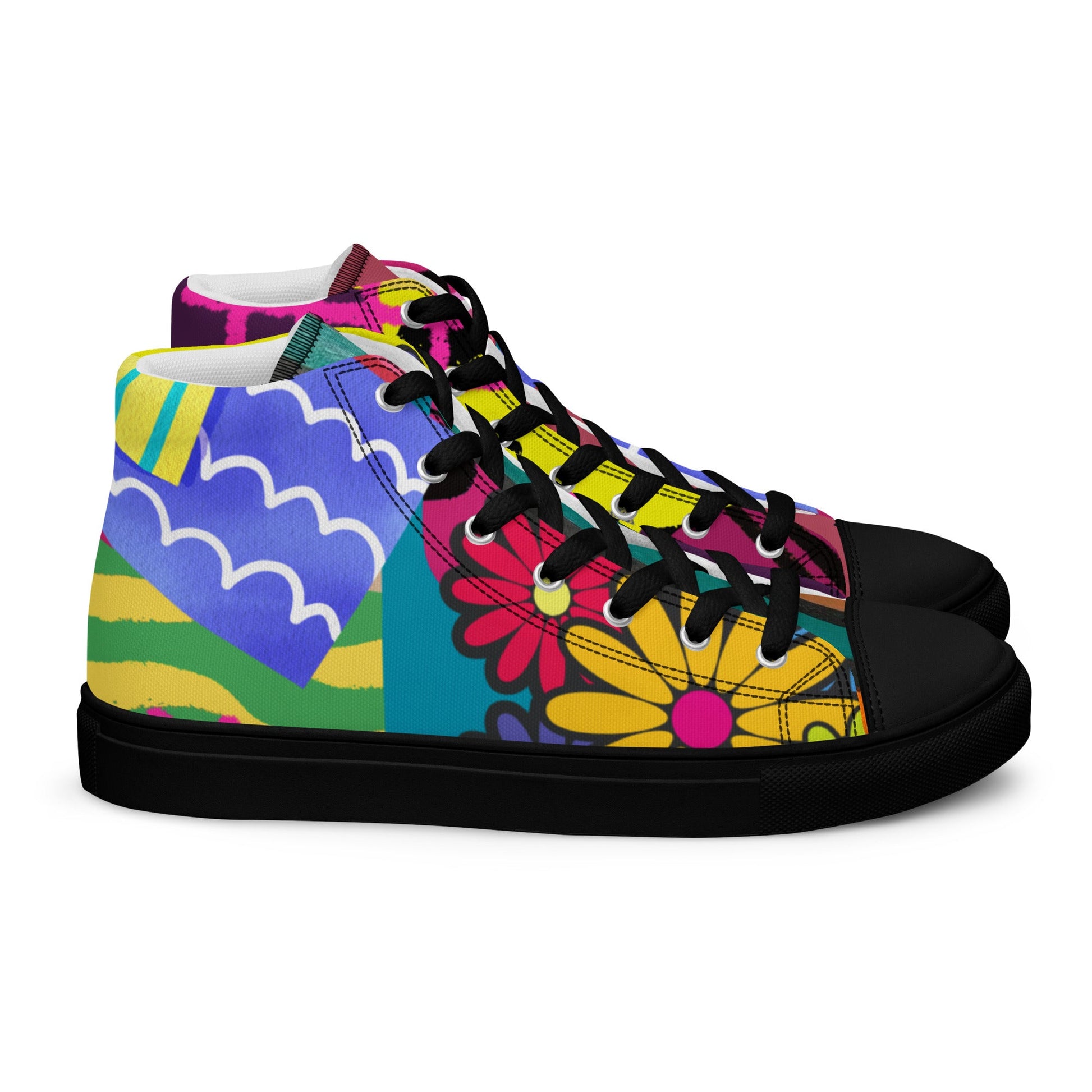 High Top Canvas Shoes: Wear the Journey, Step by Step - T.Eddy’s Art Studio