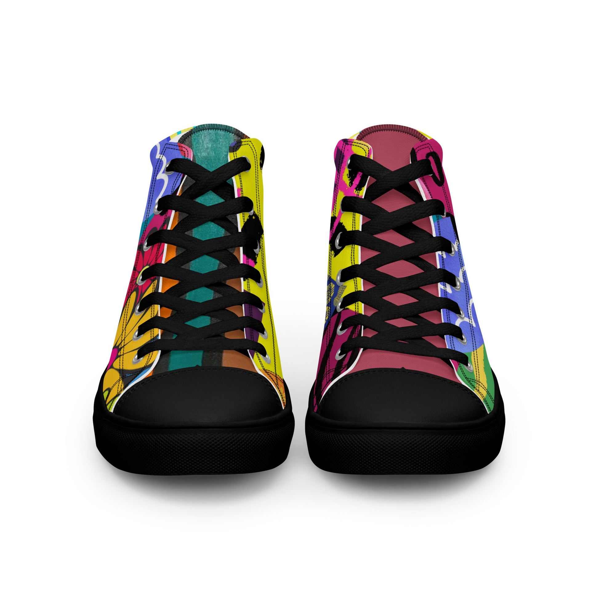 High Top Canvas Shoes: Wear the Journey, Step by Step - T.Eddy’s Art Studio