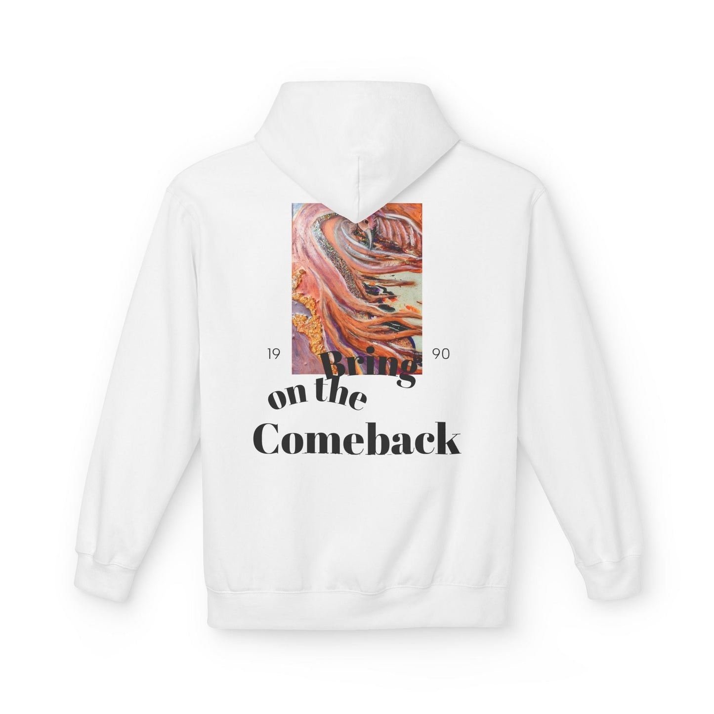 Hoodie — 'On the Comeback' Artistic Backprint Pullover - Resilient Art Wear