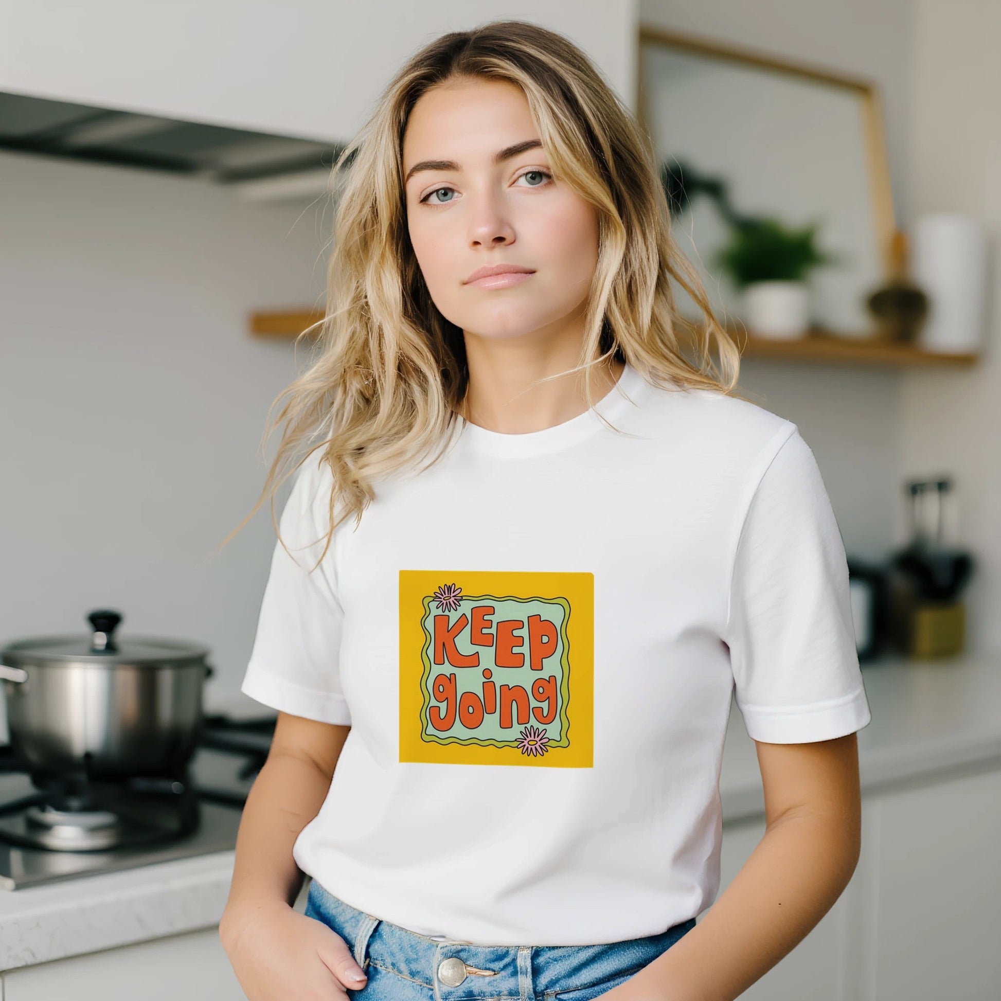 Keep Going - A Groovy Tee by T.Eddy's Art Studio - T.Eddy’s Art Studio