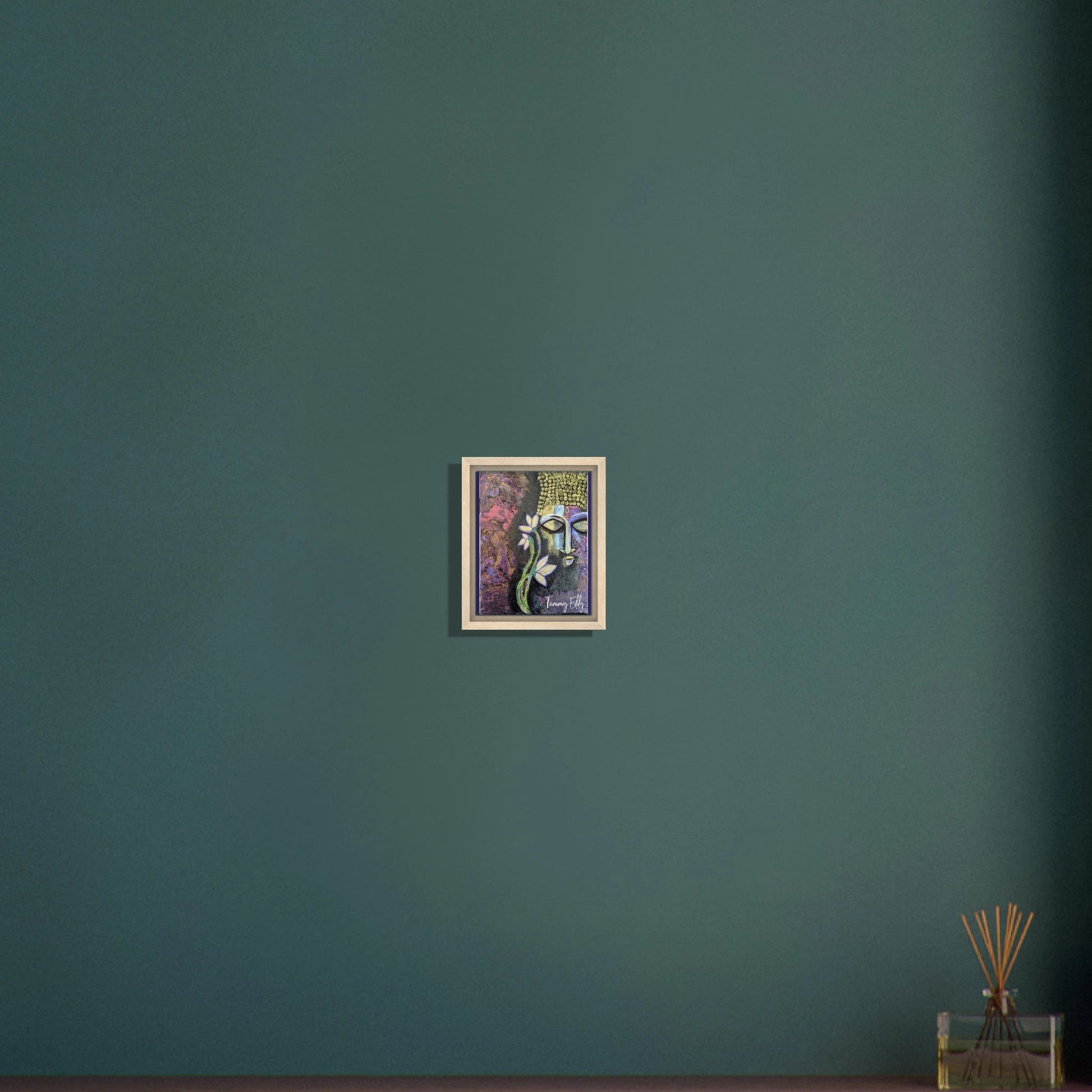 "Lotus of Enlightenment" Framed Canvas Print - T.Eddy’s Art Studio