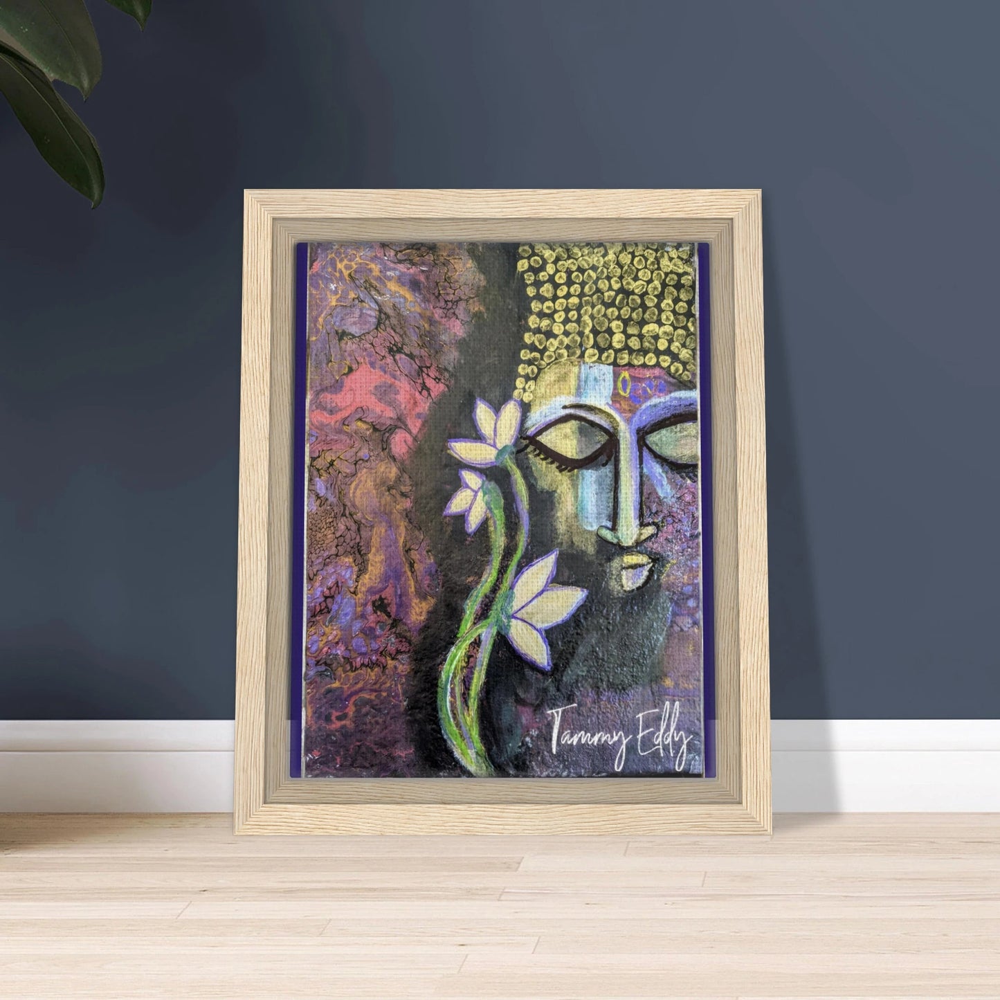 "Lotus of Enlightenment" Framed Canvas Print - T.Eddy’s Art Studio