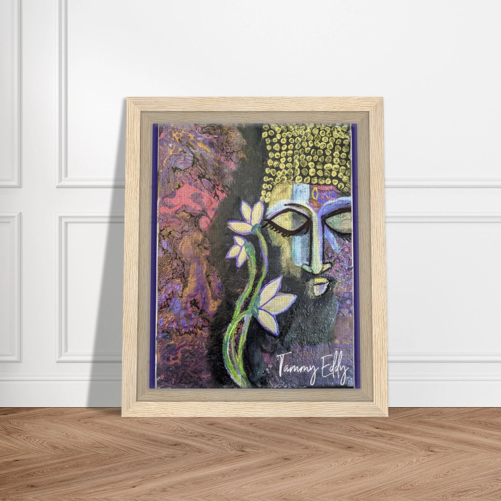 "Lotus of Enlightenment" Framed Canvas Print - T.Eddy’s Art Studio