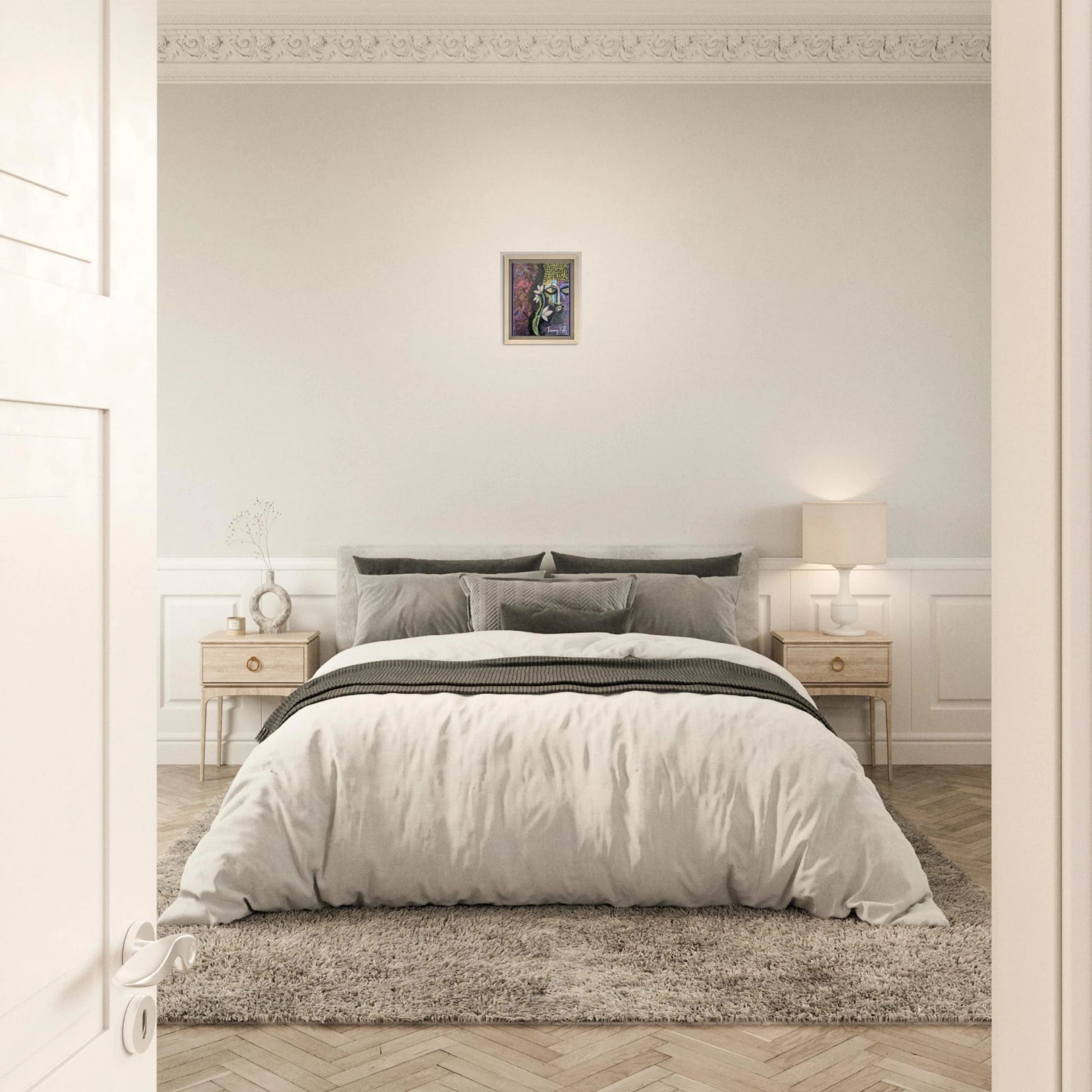 "Lotus of Enlightenment" Framed Canvas Print - T.Eddy’s Art Studio