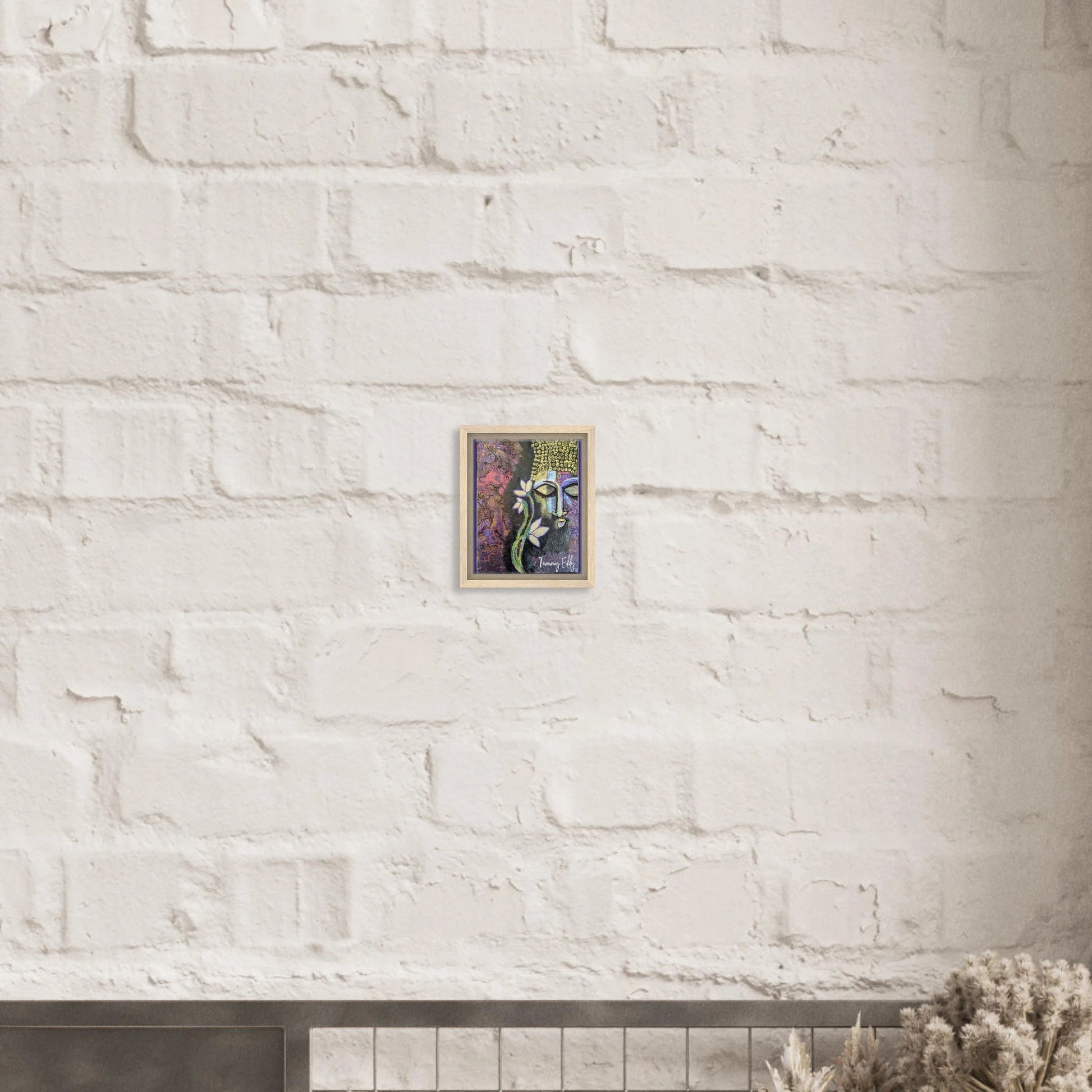 "Lotus of Enlightenment" Framed Canvas Print - T.Eddy’s Art Studio