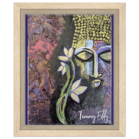 "Lotus of Enlightenment" Framed Canvas Print - T.Eddy’s Art Studio